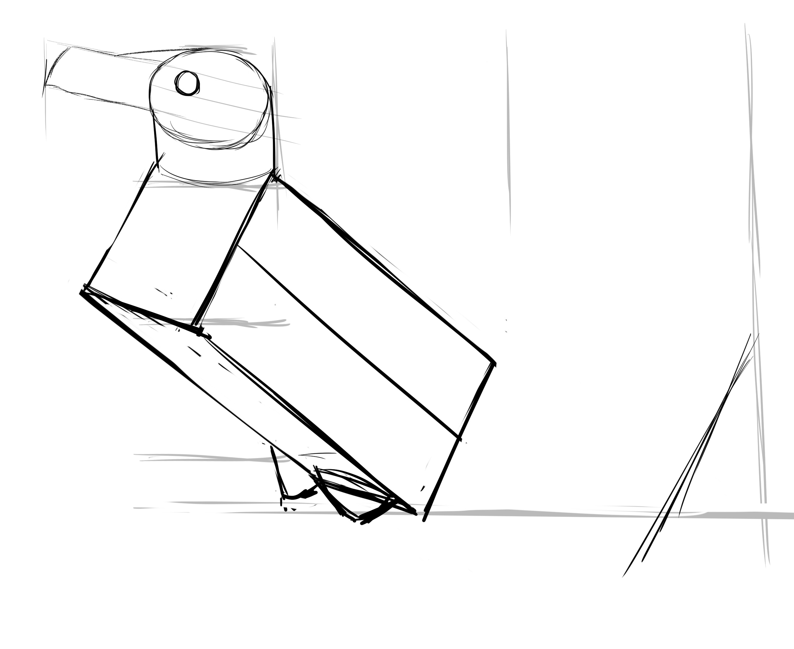 croquis des proportions du corps du pingouin 1