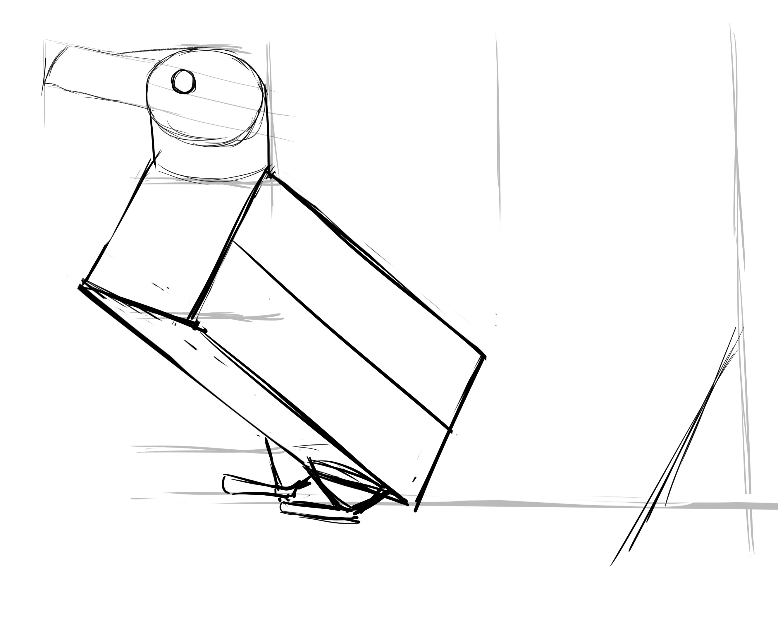 croquis des proportions du corps du pingouin 2