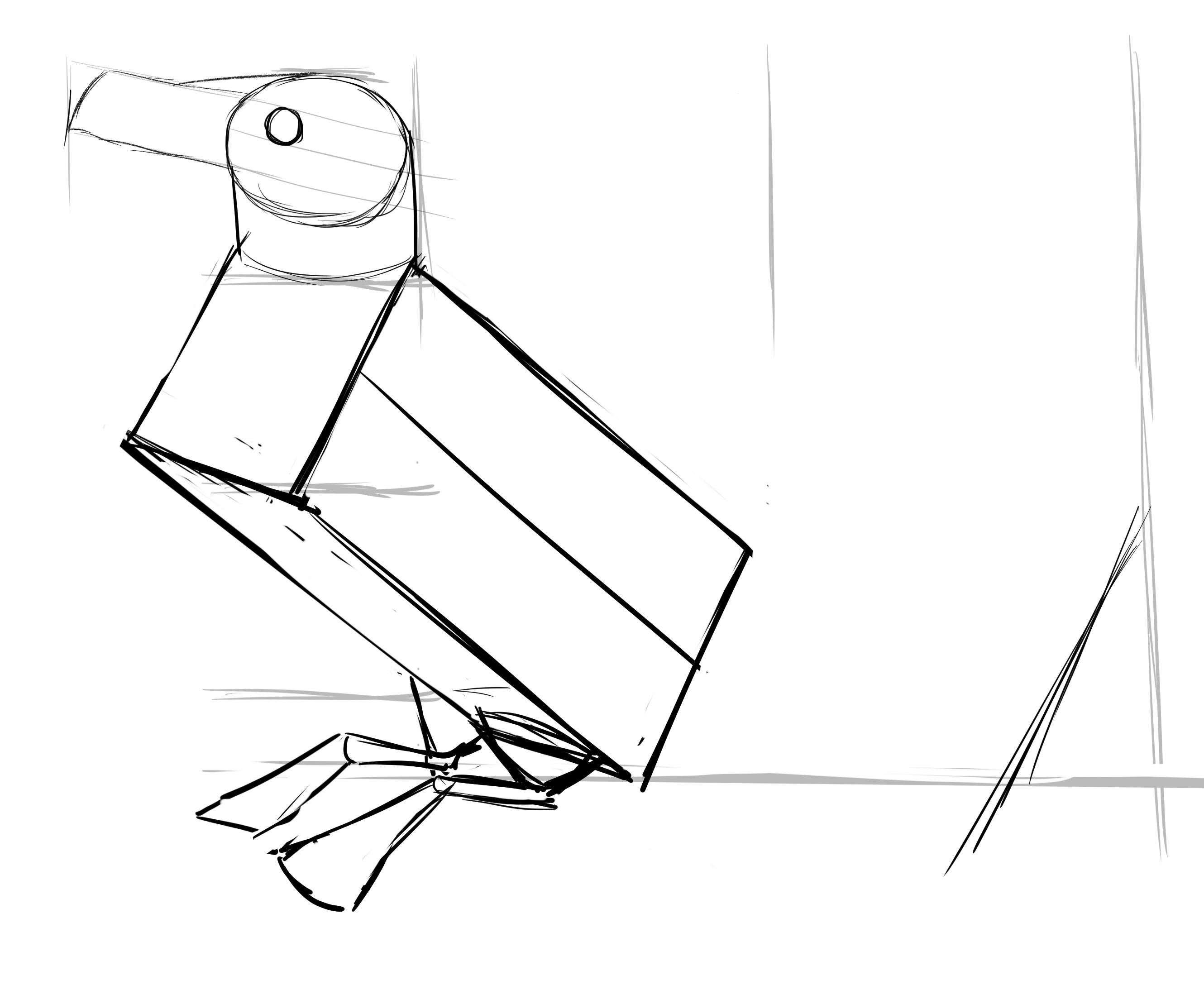 croquis des proportions du corps du pingouin 3