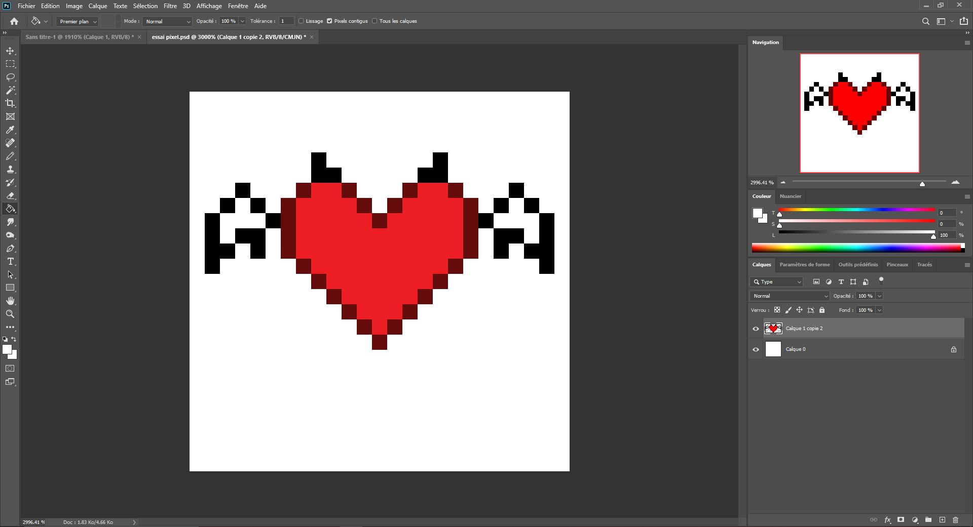 ajouter les détails et la couleur au dessin