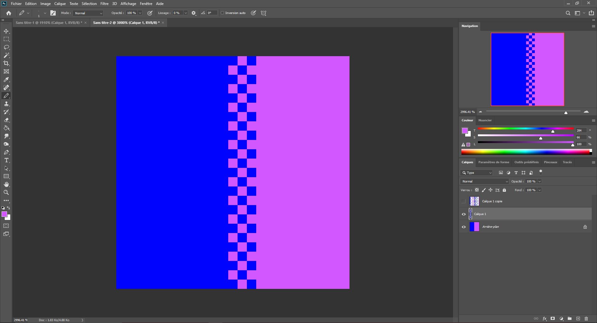dessiner des dégradés en pixel art 2