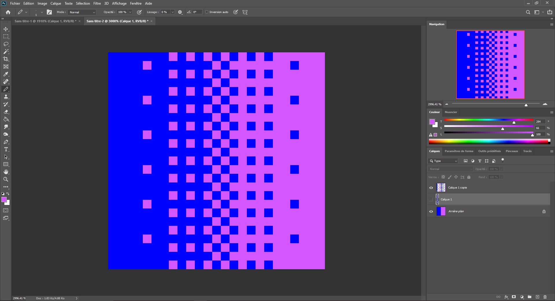 dessiner des dégradés en pixel art 3