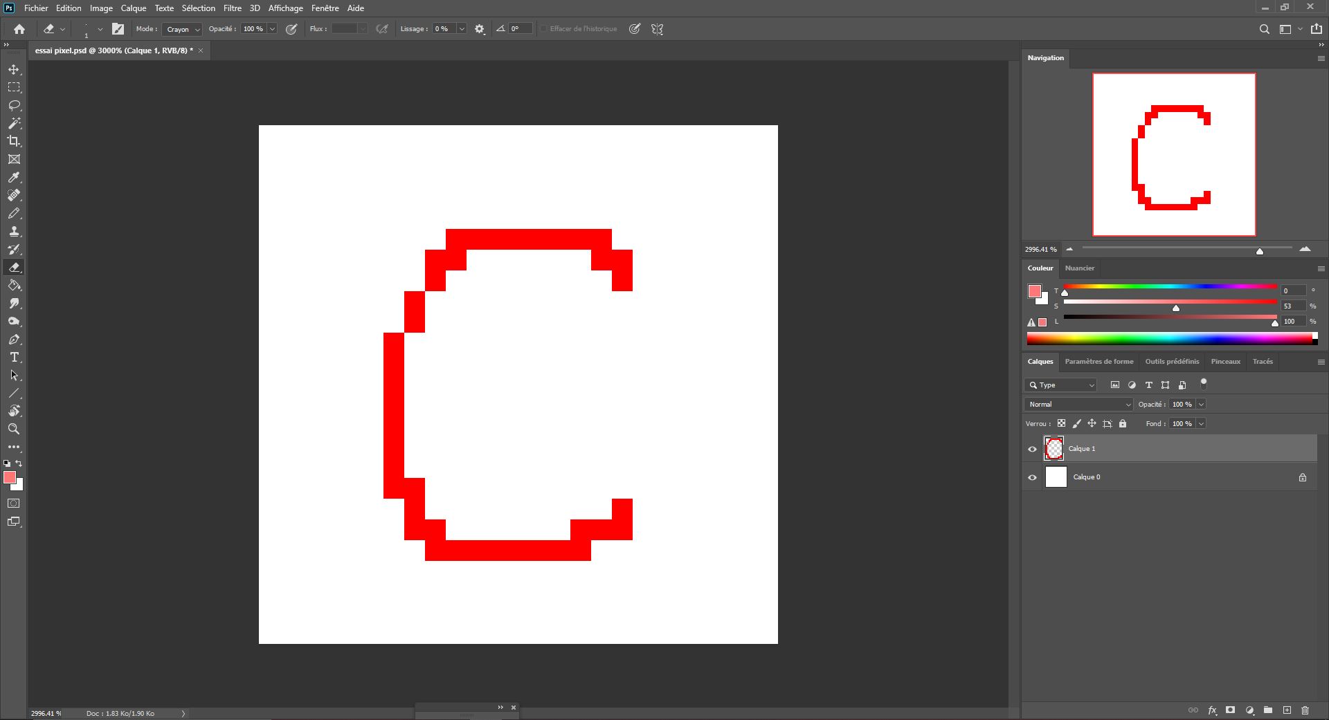 image en pixel art avec les outils de photoshop-5 