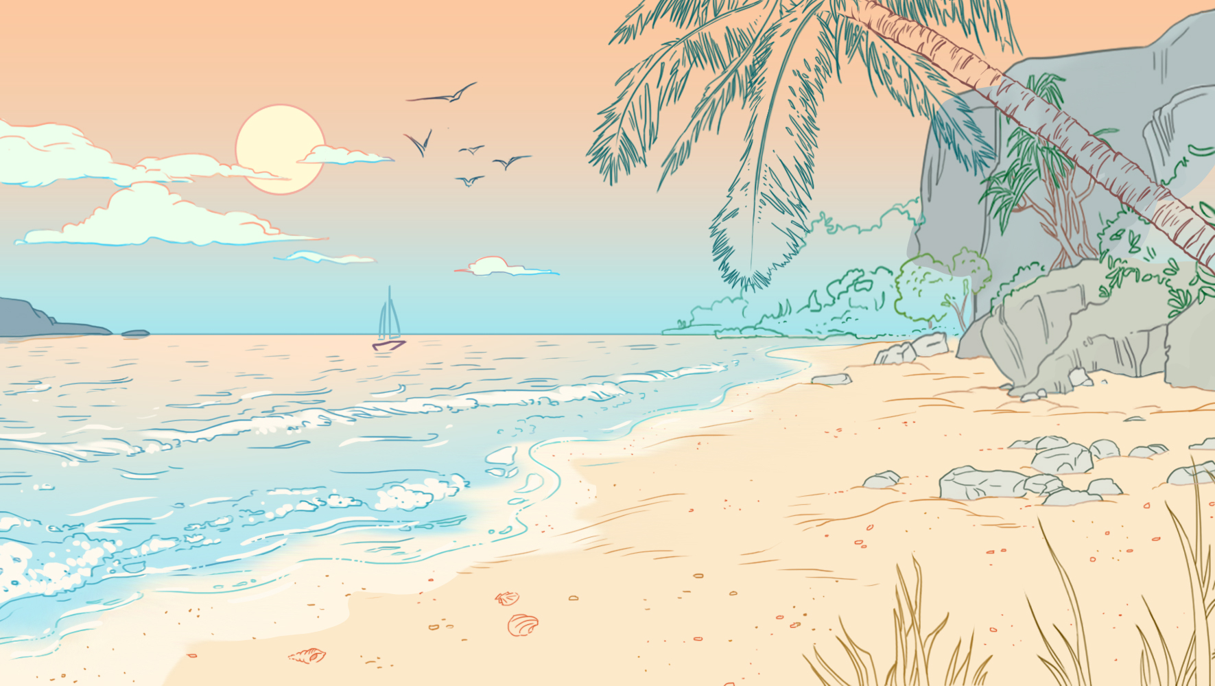 couleur du sable de la plage