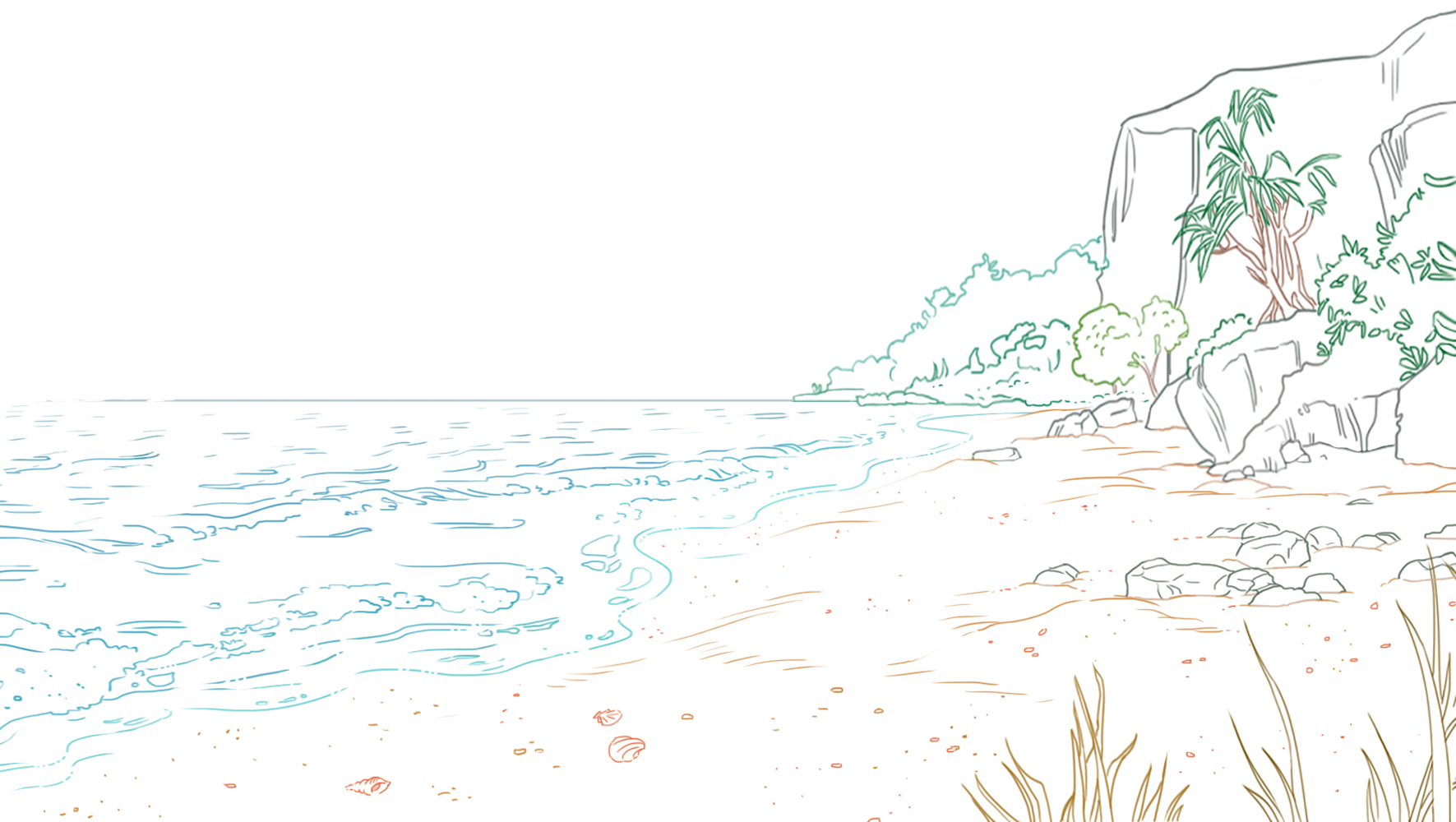 dessiner les hautes herbes