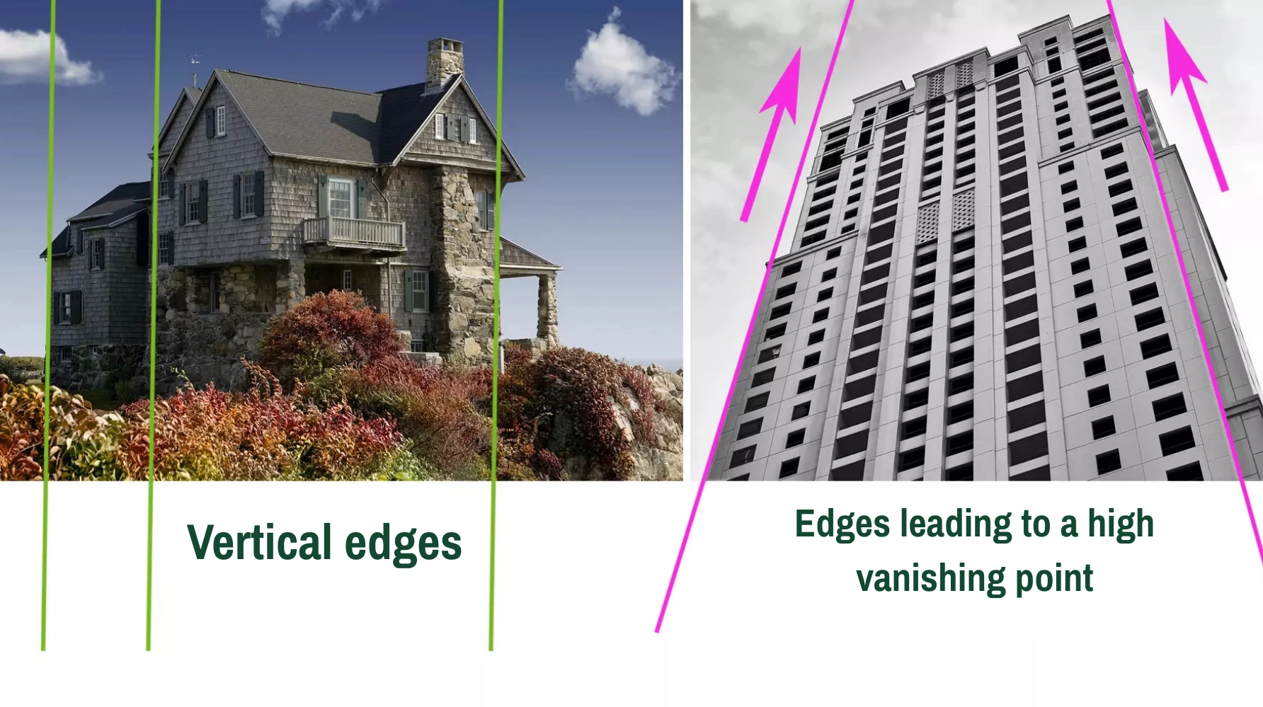 the view of a house and a building in drawing