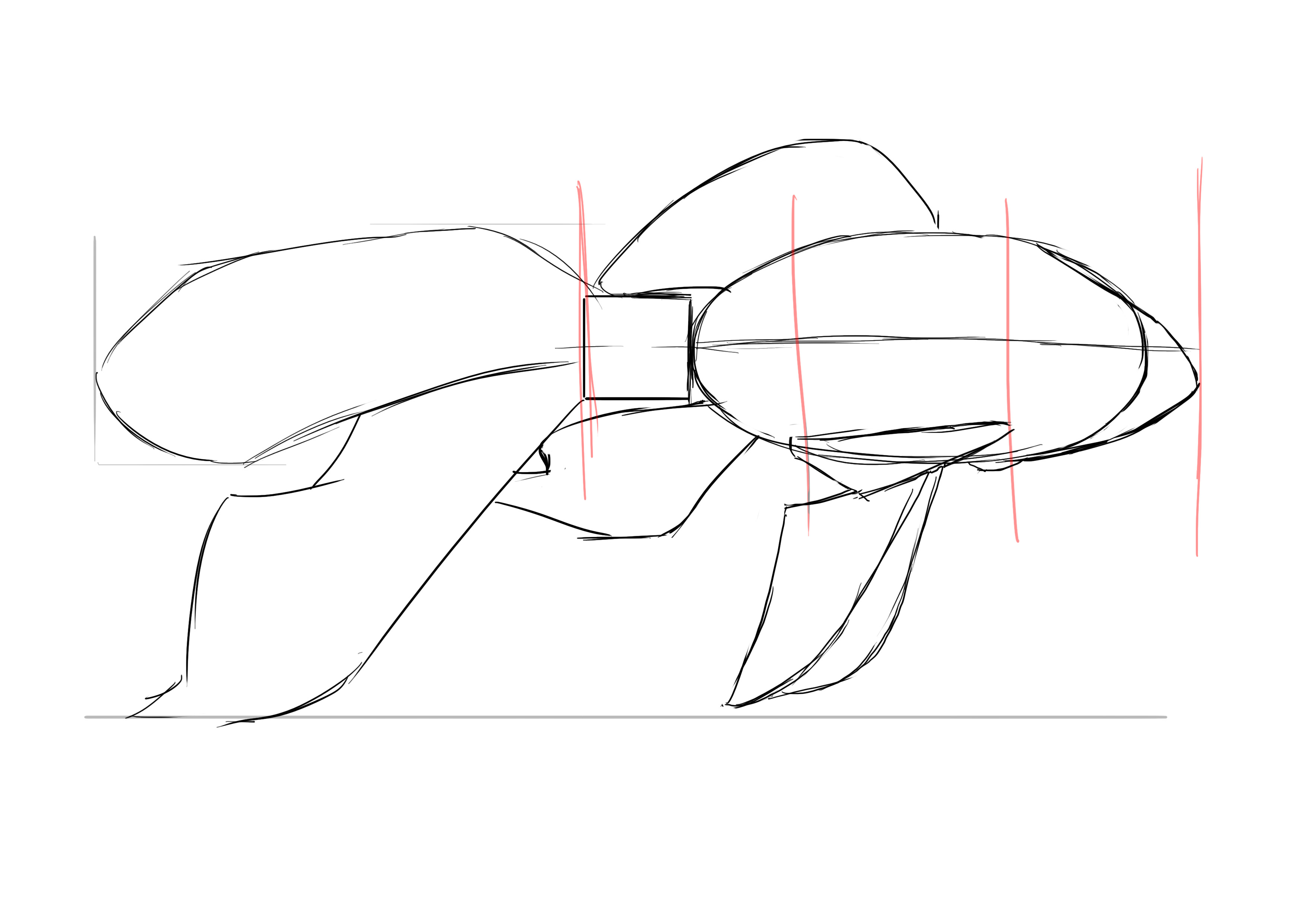 dessiner les nageoires antérieures du poisson rouge 3