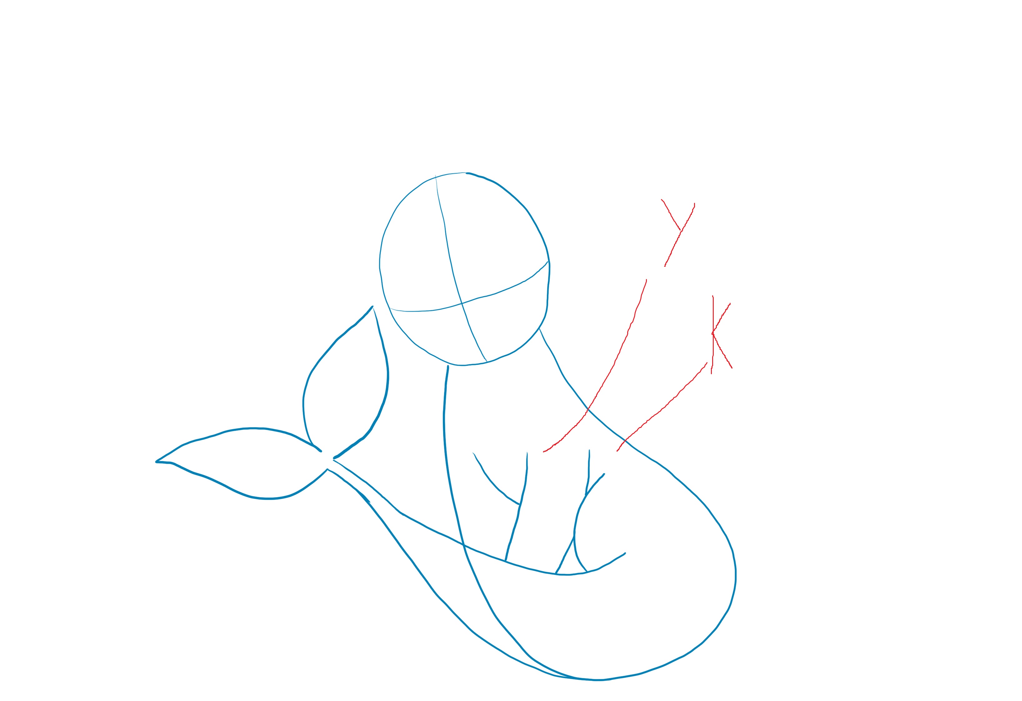 croquis des pattes et de la cuisse d’Aquali