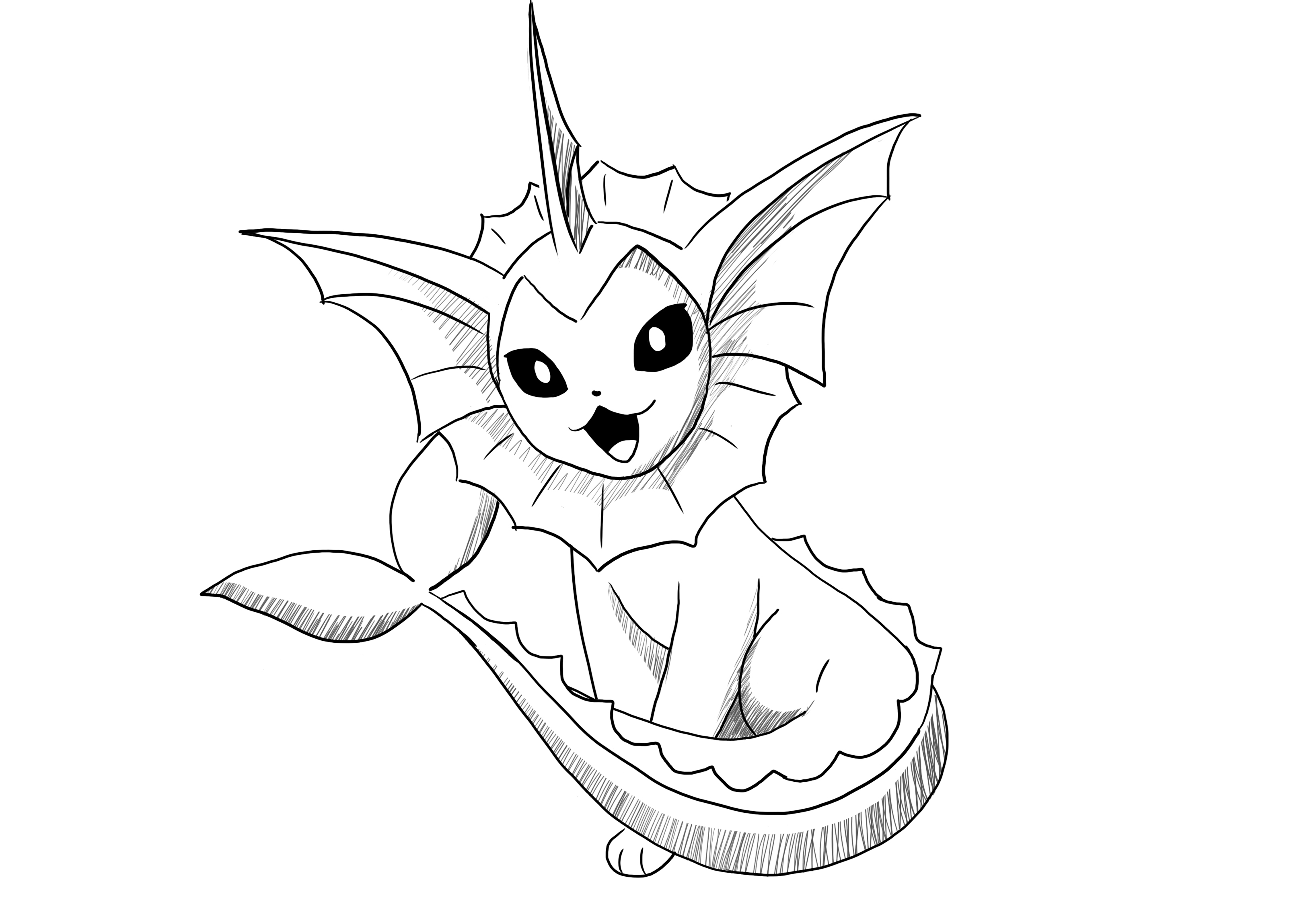 dessiner le Pokémon Aquali