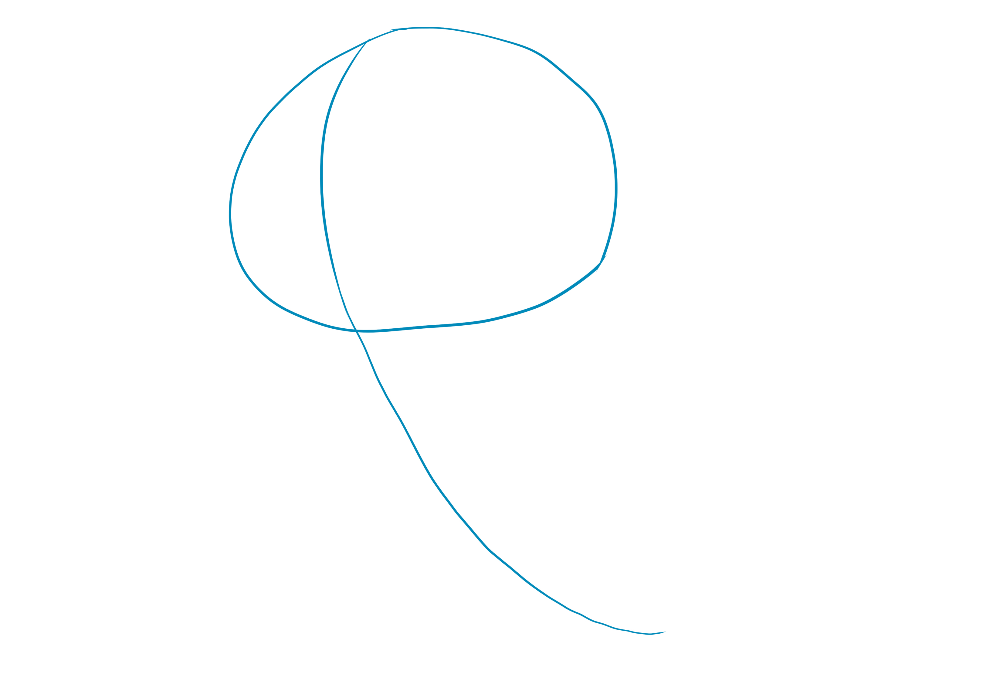 croquis de la tête de Chenipan