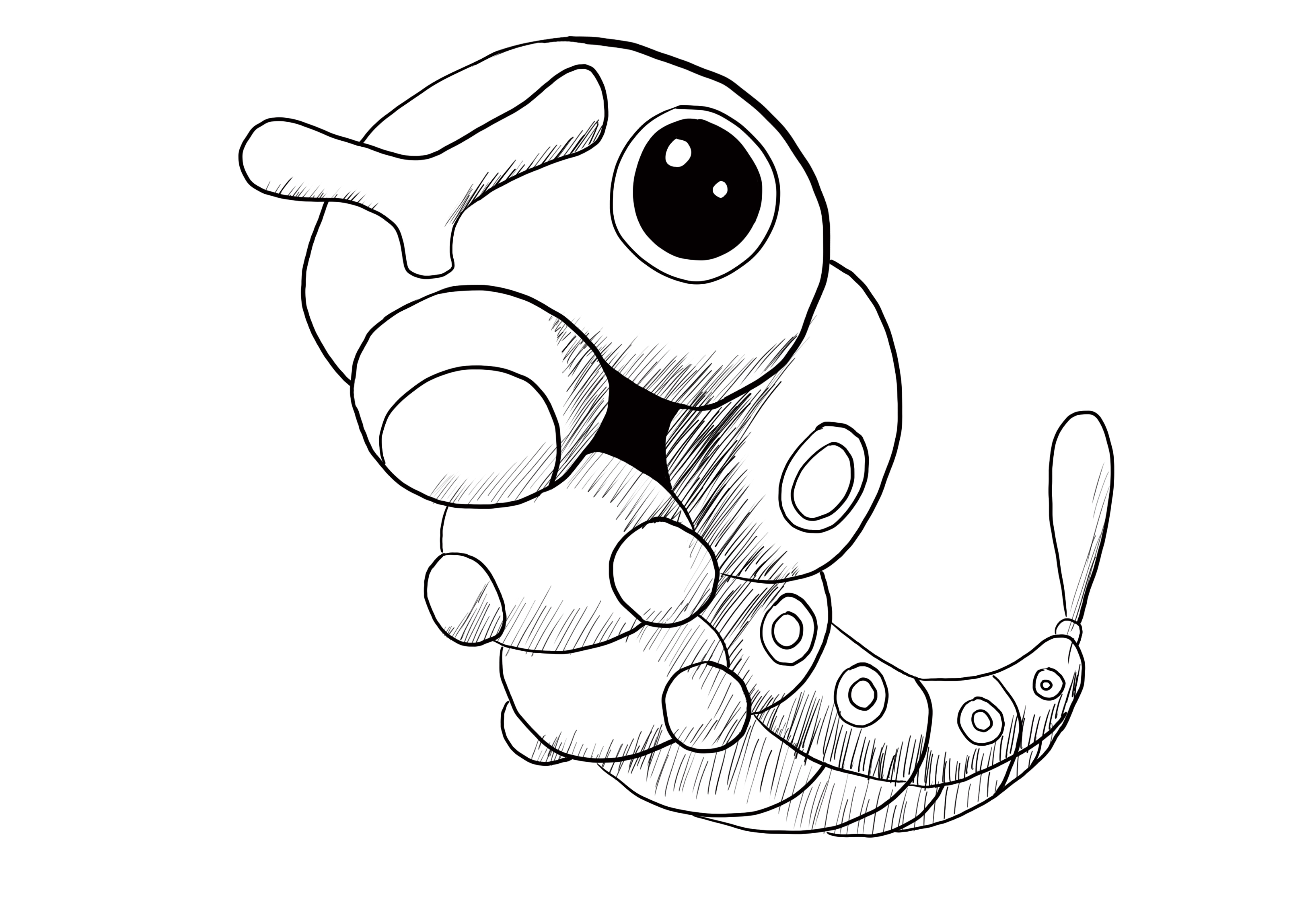 dessiner le Pokémon Chenipan