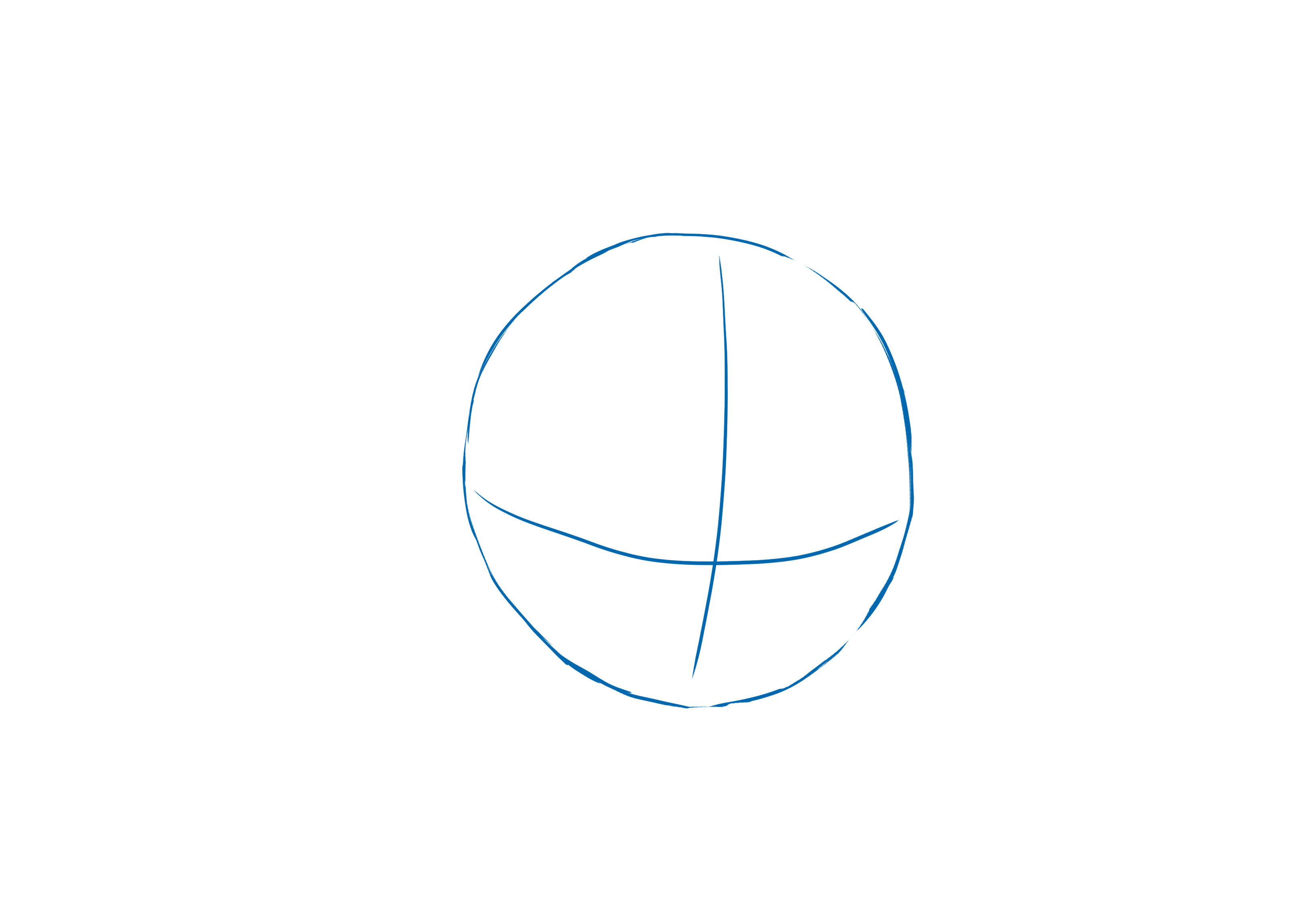 croquis d’un rond pour dessiner Fantominus 2