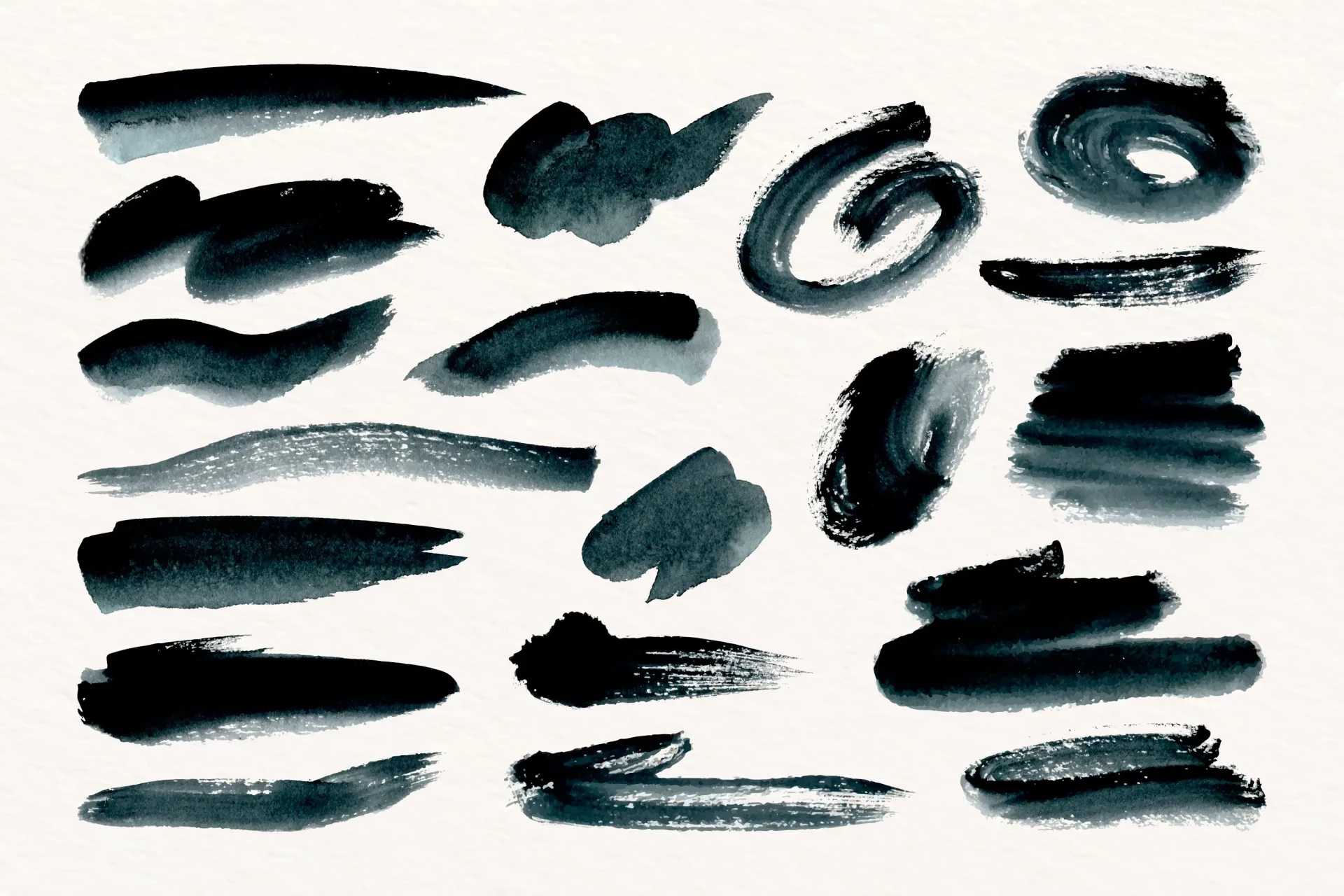 les dégradés à l’encre de chine