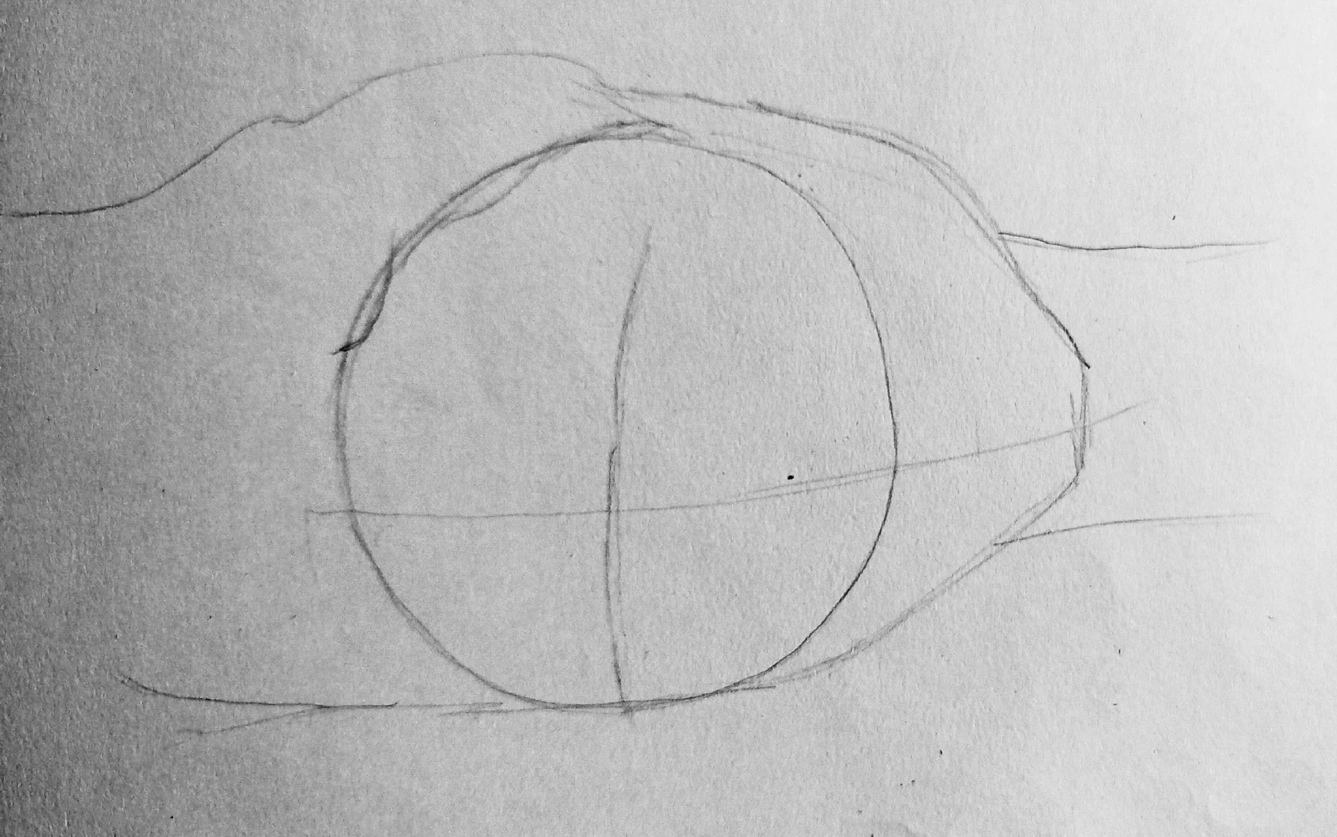 dessiner la base d’un dessin à l’encre de chine