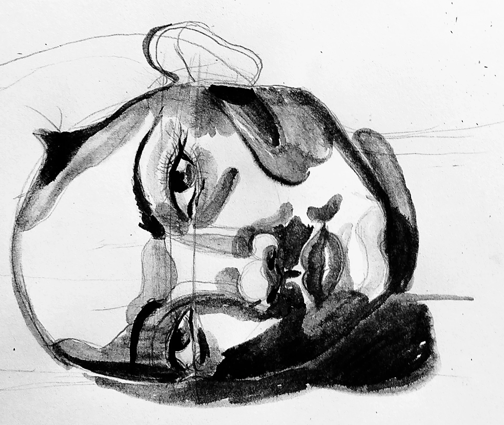 dessiner les détails d’un portrait à l’encre de chine