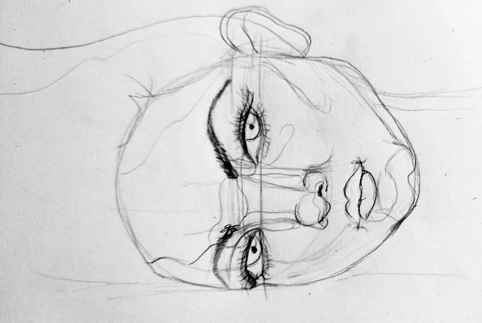 dessiner les yeux d’un portrait à l’encre de chine