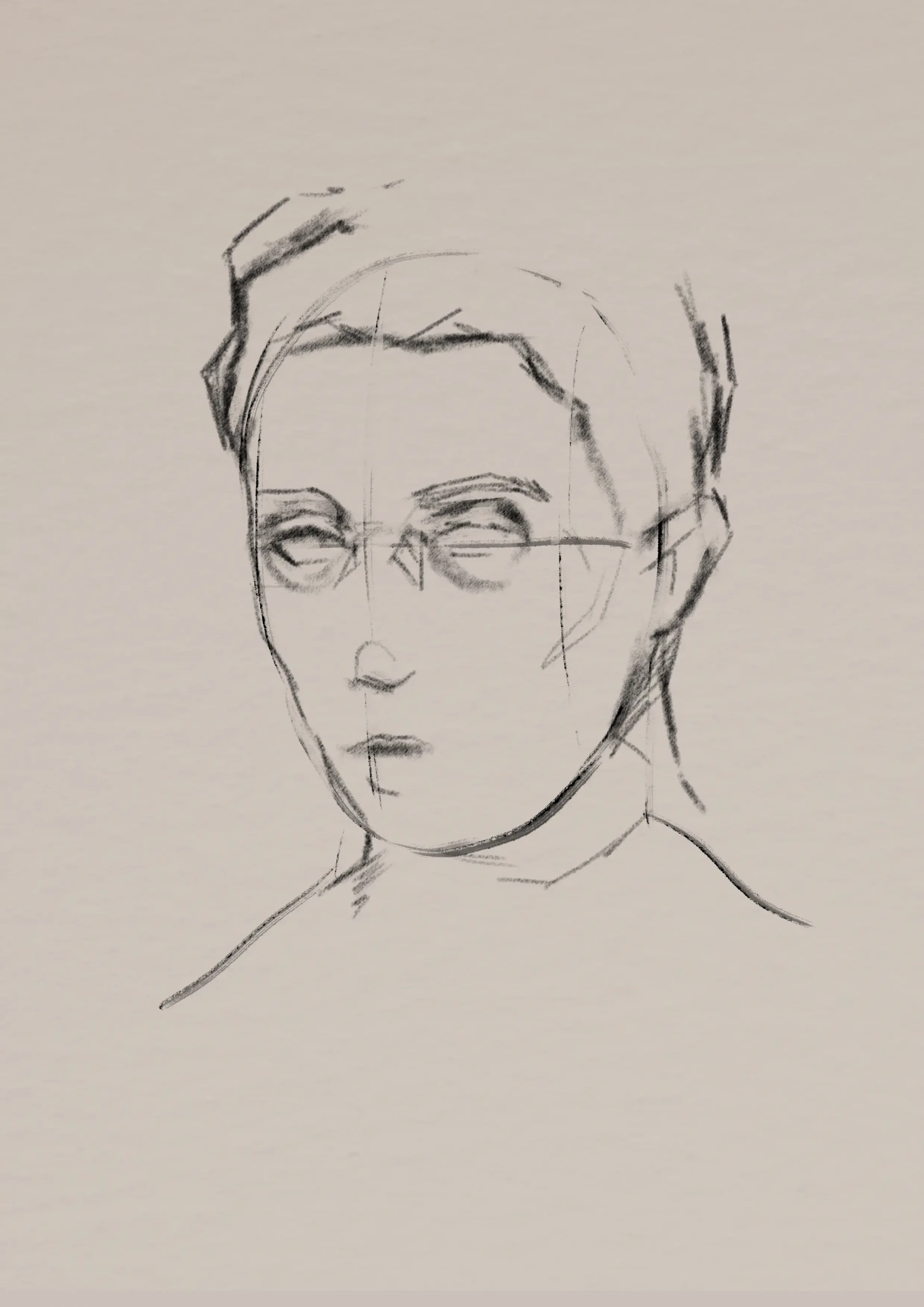 dessiner les détails d’un portrait au fusain