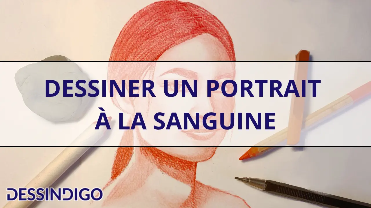 Dessiner un portrait à la sanguine
