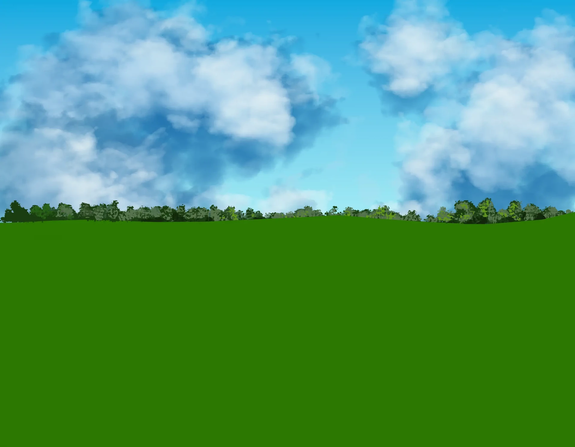 dessiner la forêt d’une prairie