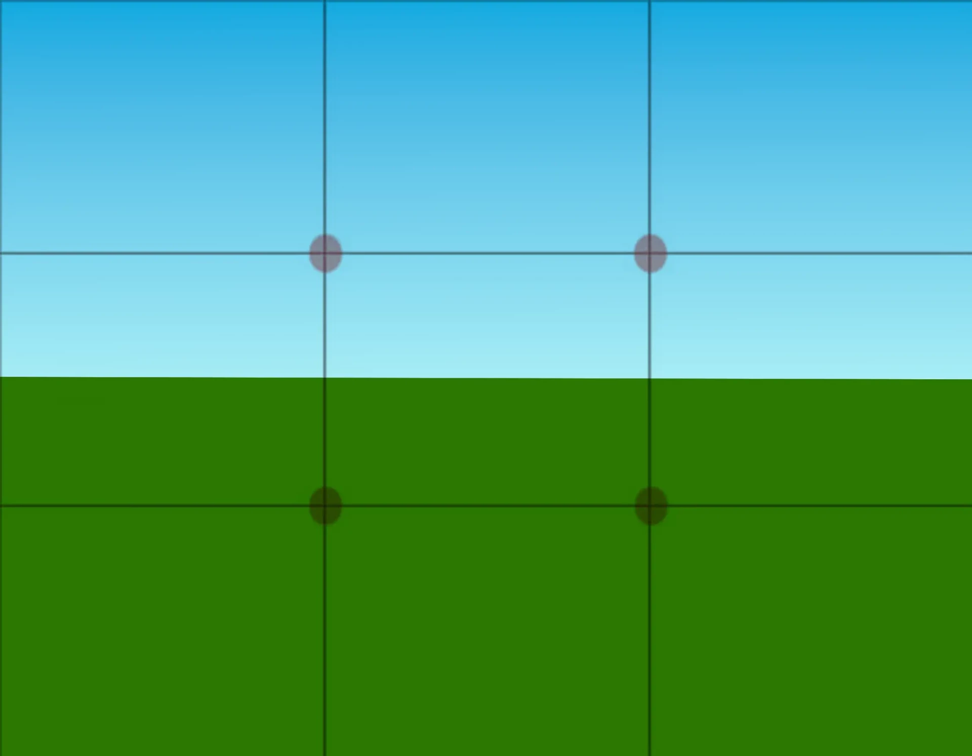 dessiner l’horizon d’une prairie