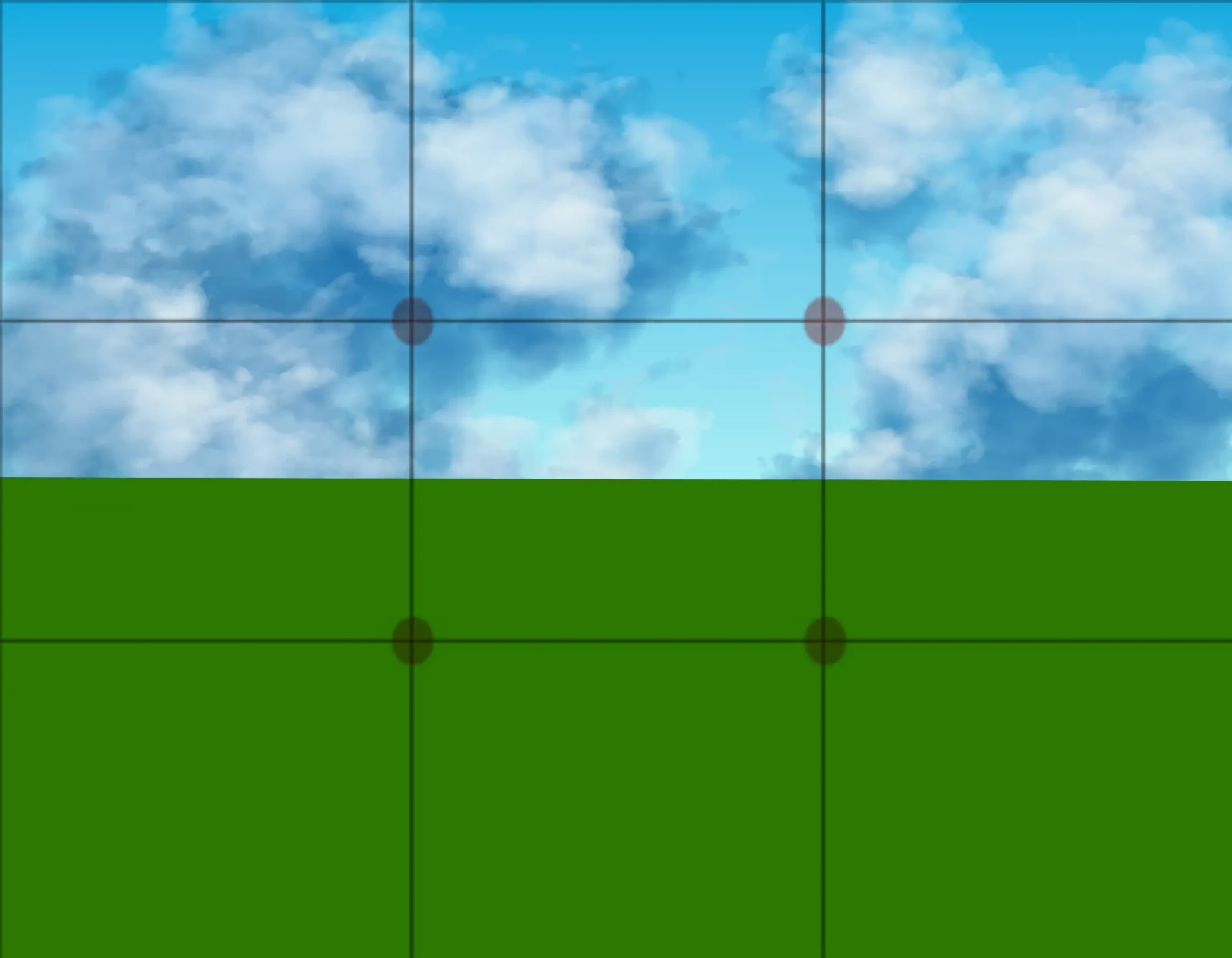 dessiner les nuages d’une prairie