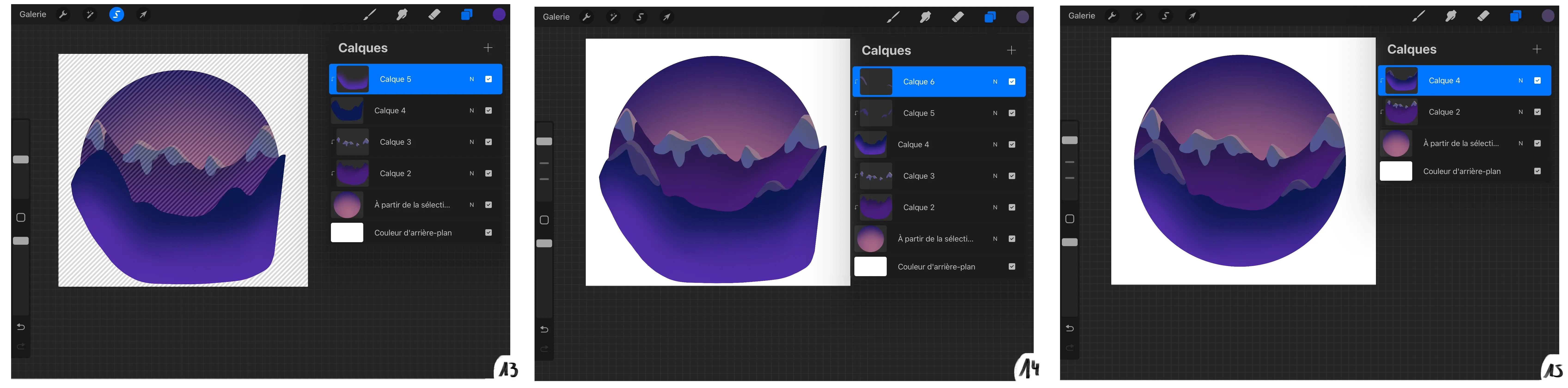 dessiner de la brume avec procreate