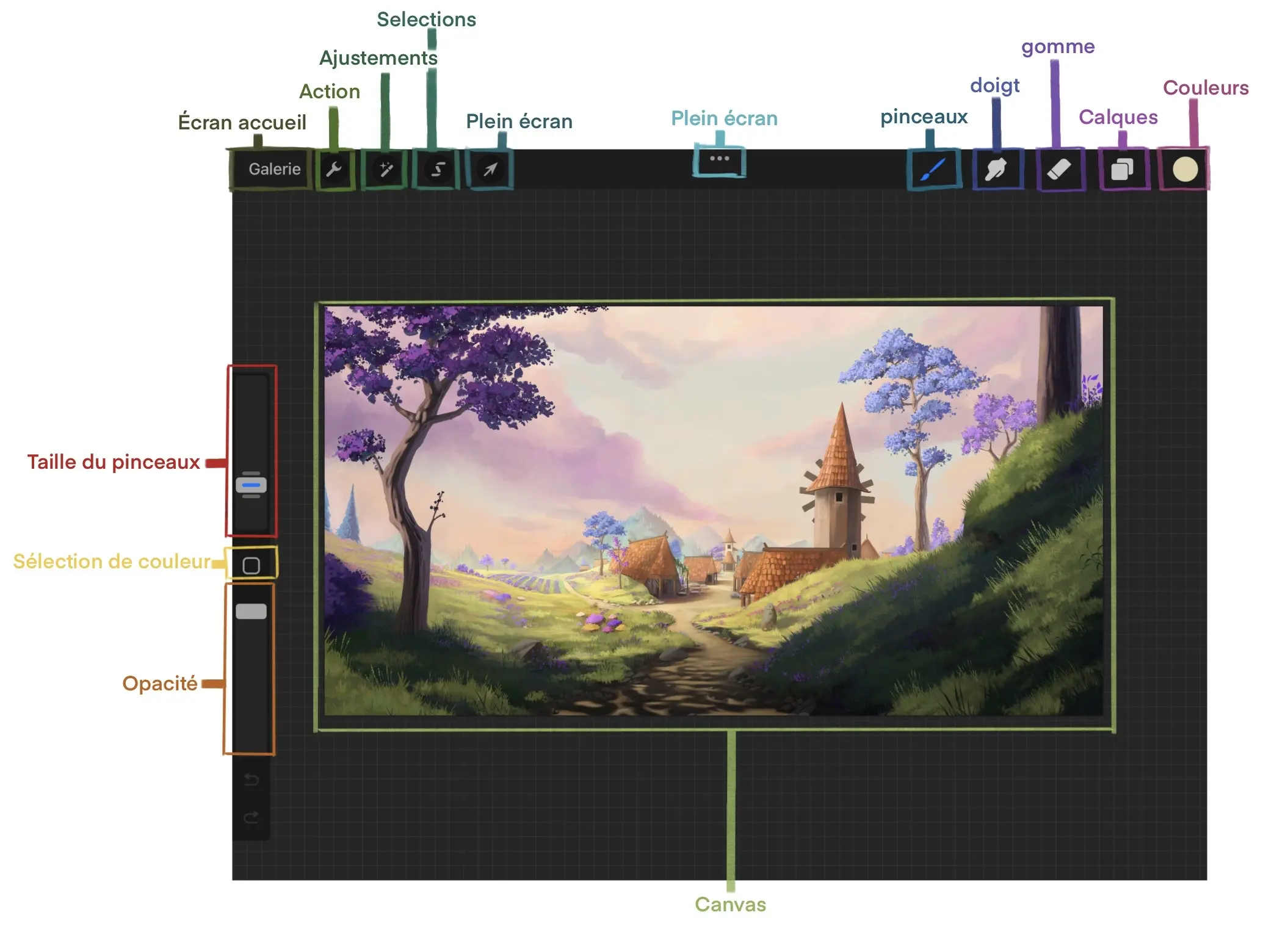 dessiner avec procreate