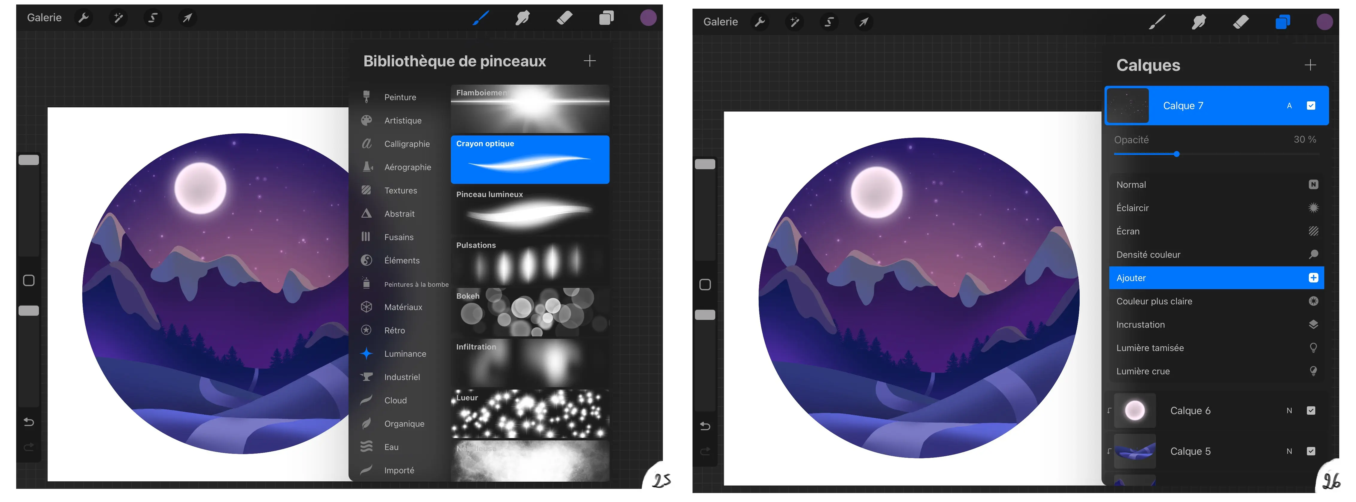 Dernière étapes de mises au propre du dessin