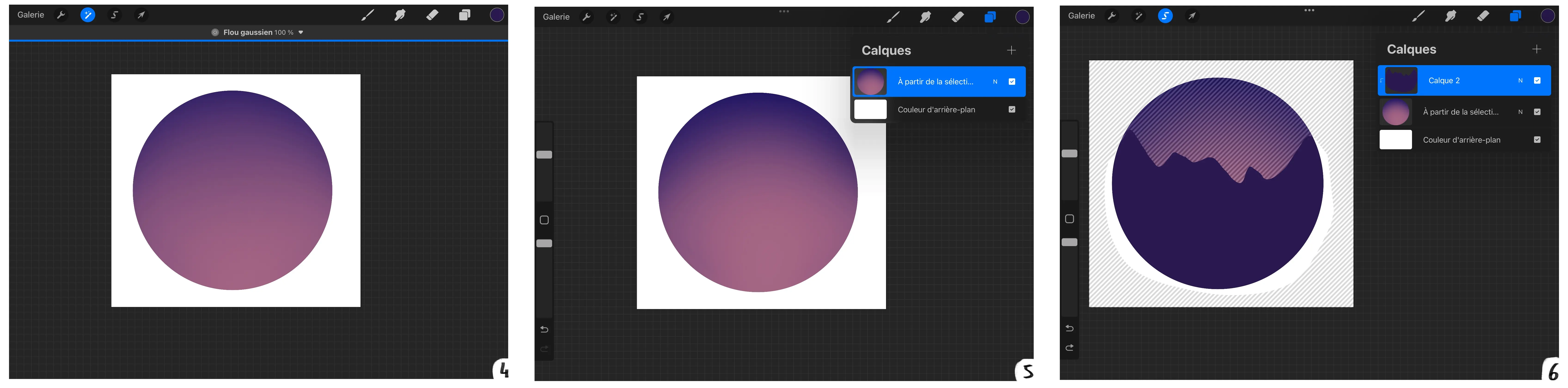 dessiner des montagnes avec procreate