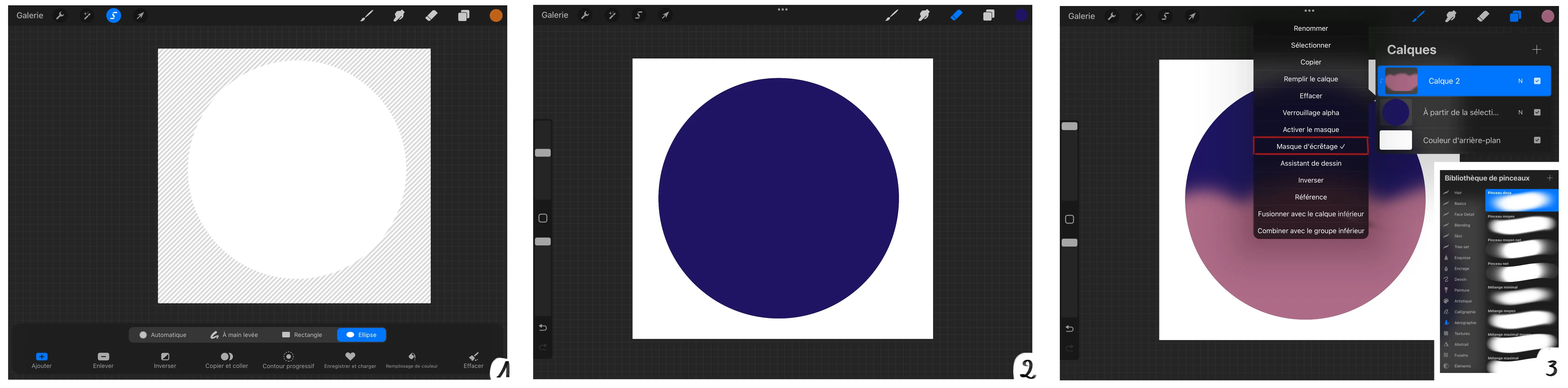 réaliser un dessin avec procreate