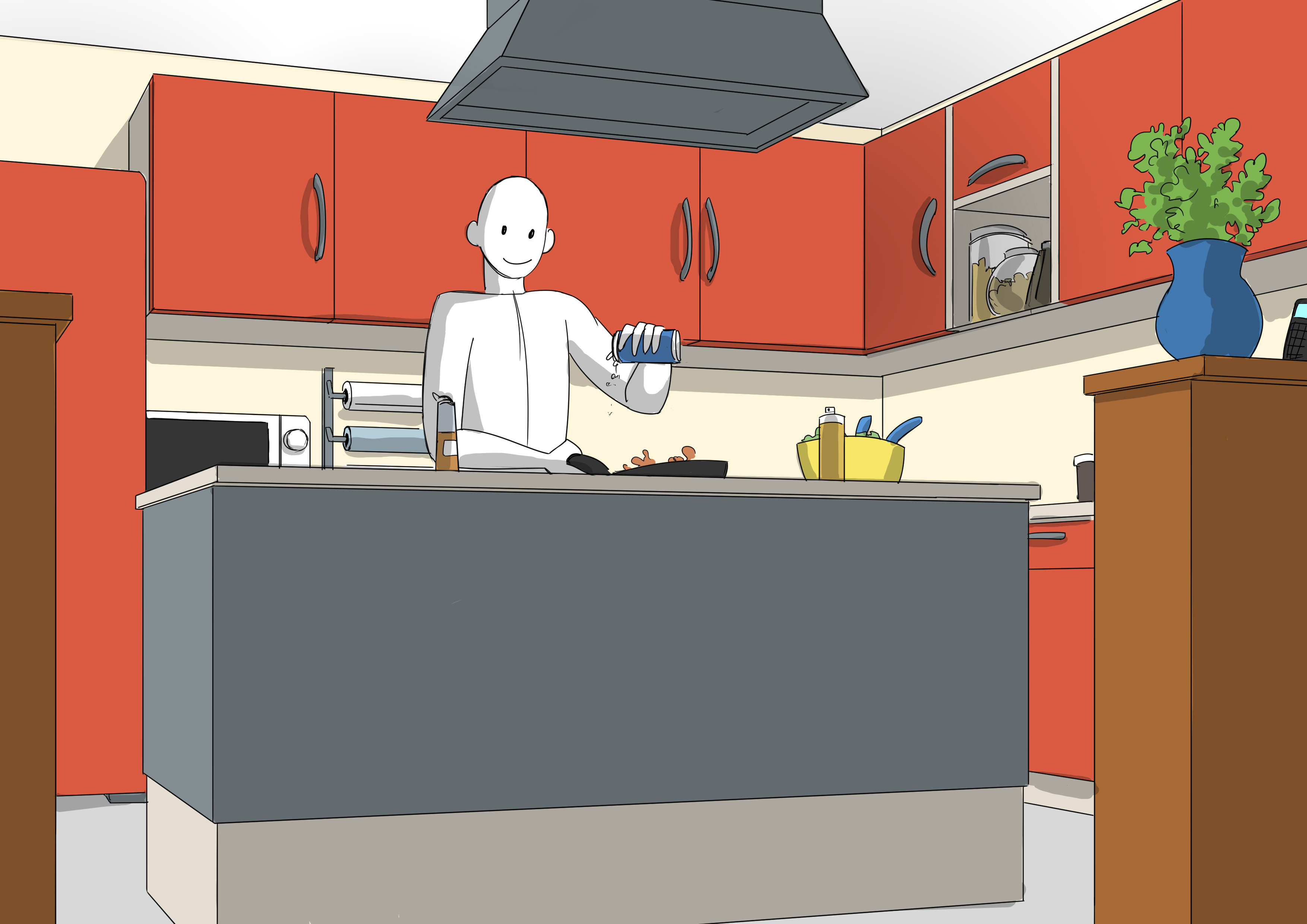 exemple de dessin sans effet de profondeur