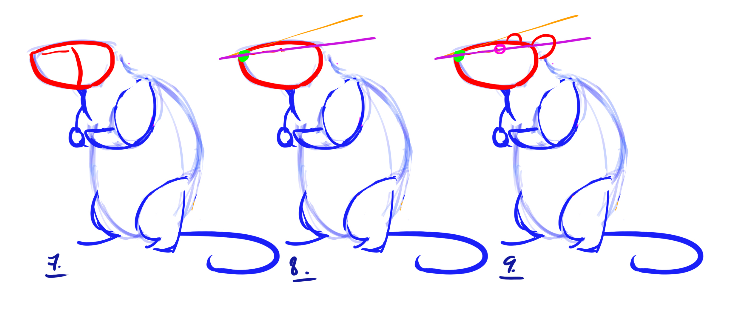 dessiner un rat étape 3