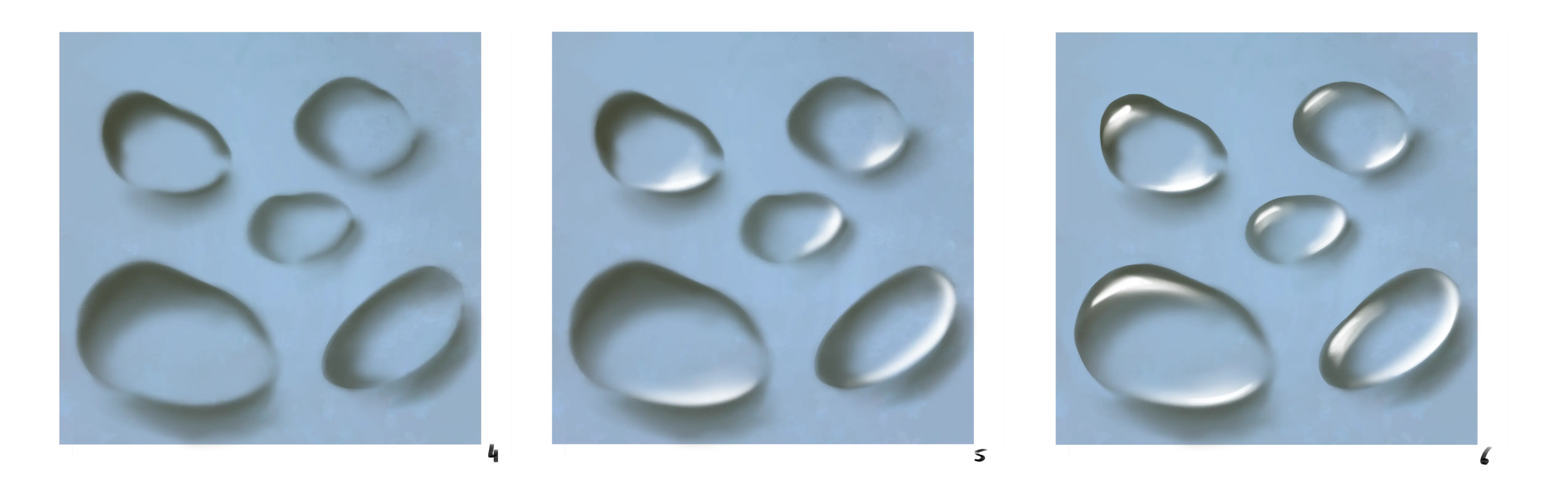 dessiner des gouttes d’eau