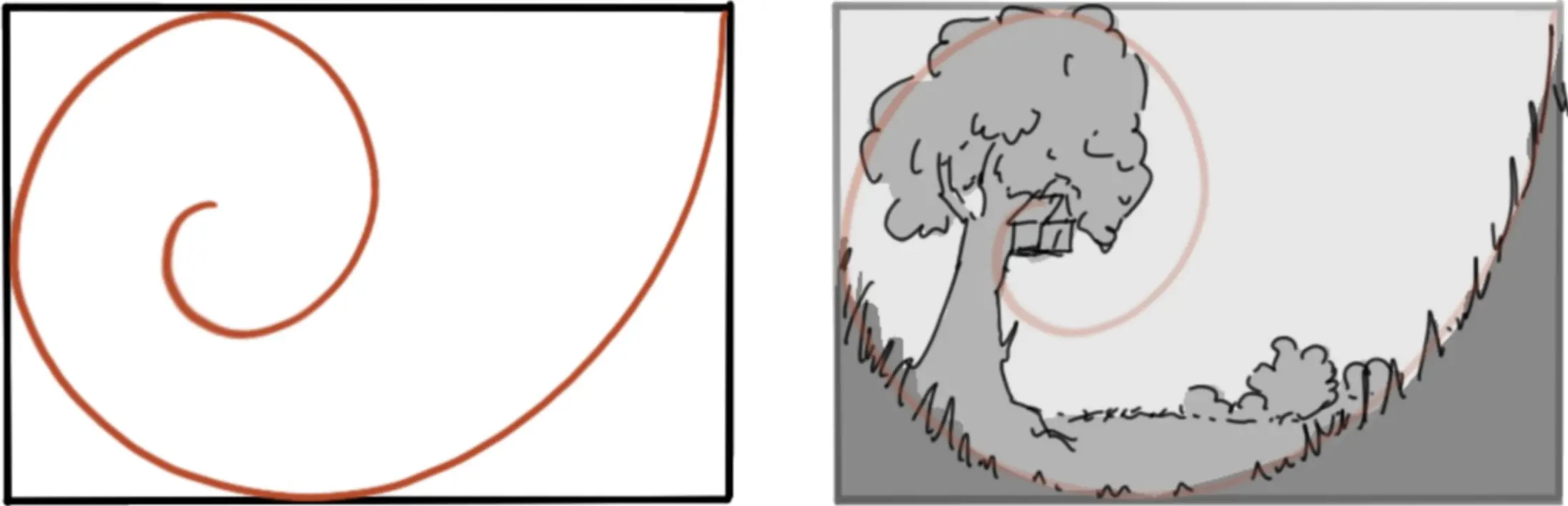 el número de oro en dibujo