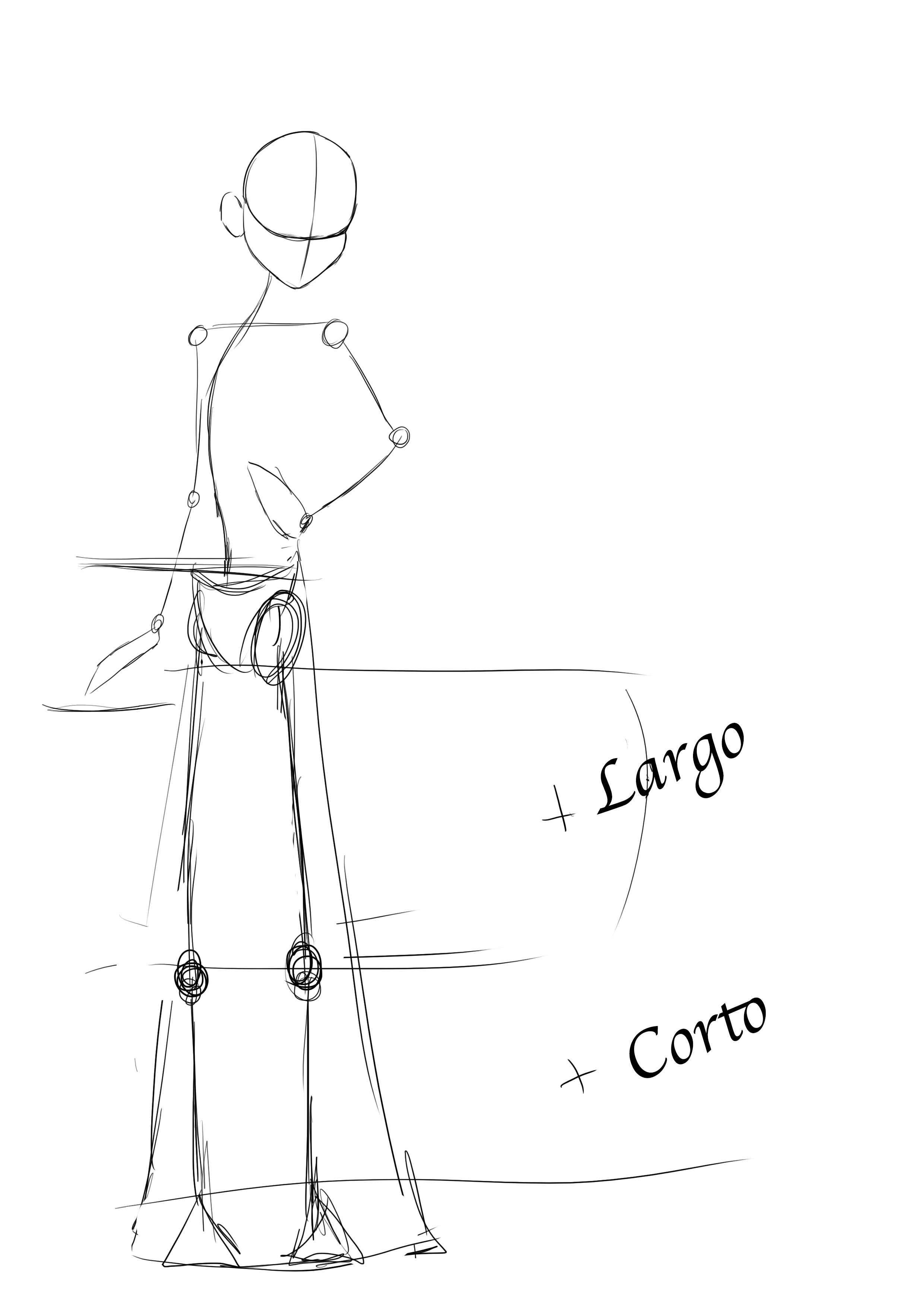 Dibujo de las piernas de la reina de las nieves