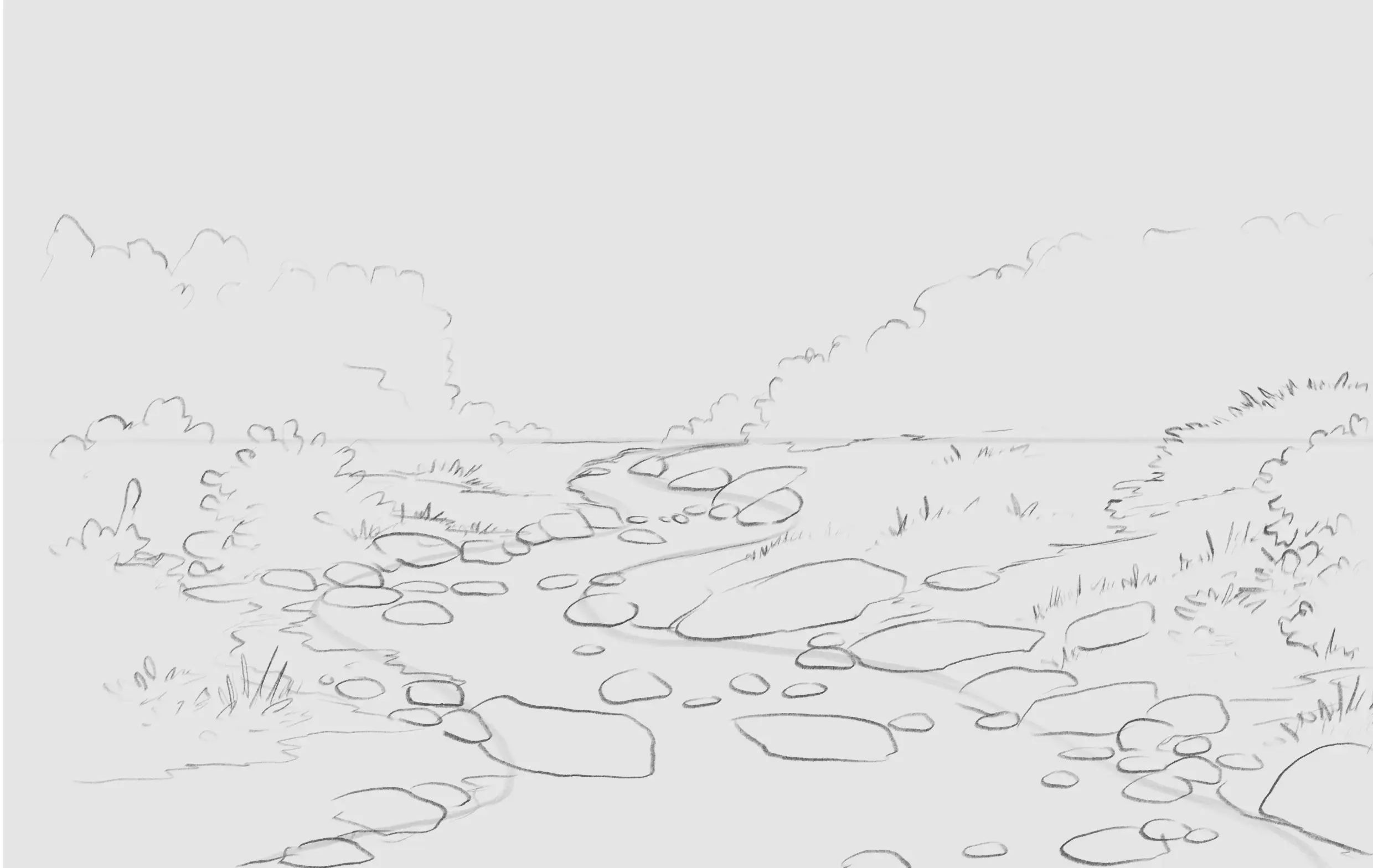 dessiner les détails d’une rivière