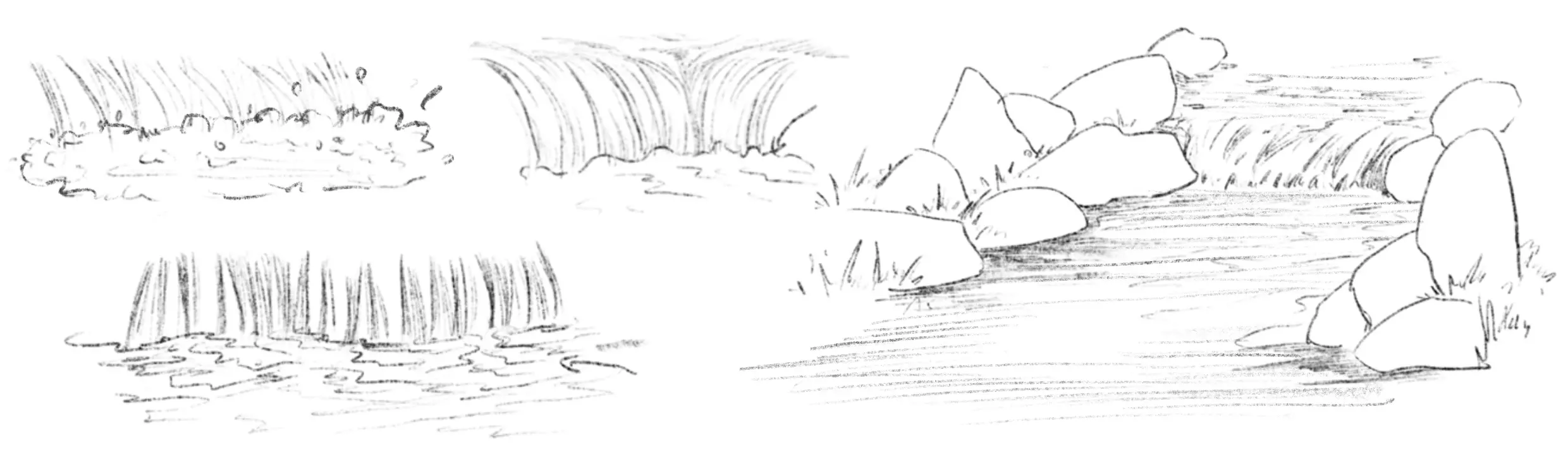 dessiner les différents rapides d’une rivière