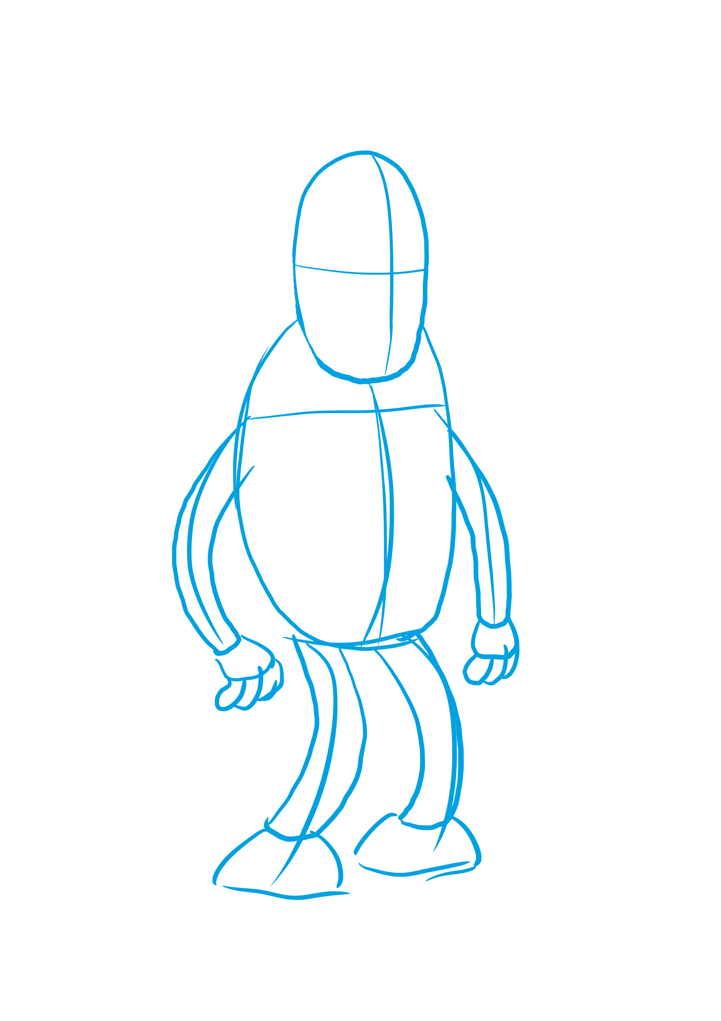 Dessiner les mains et les pieds d'un robot cartoon