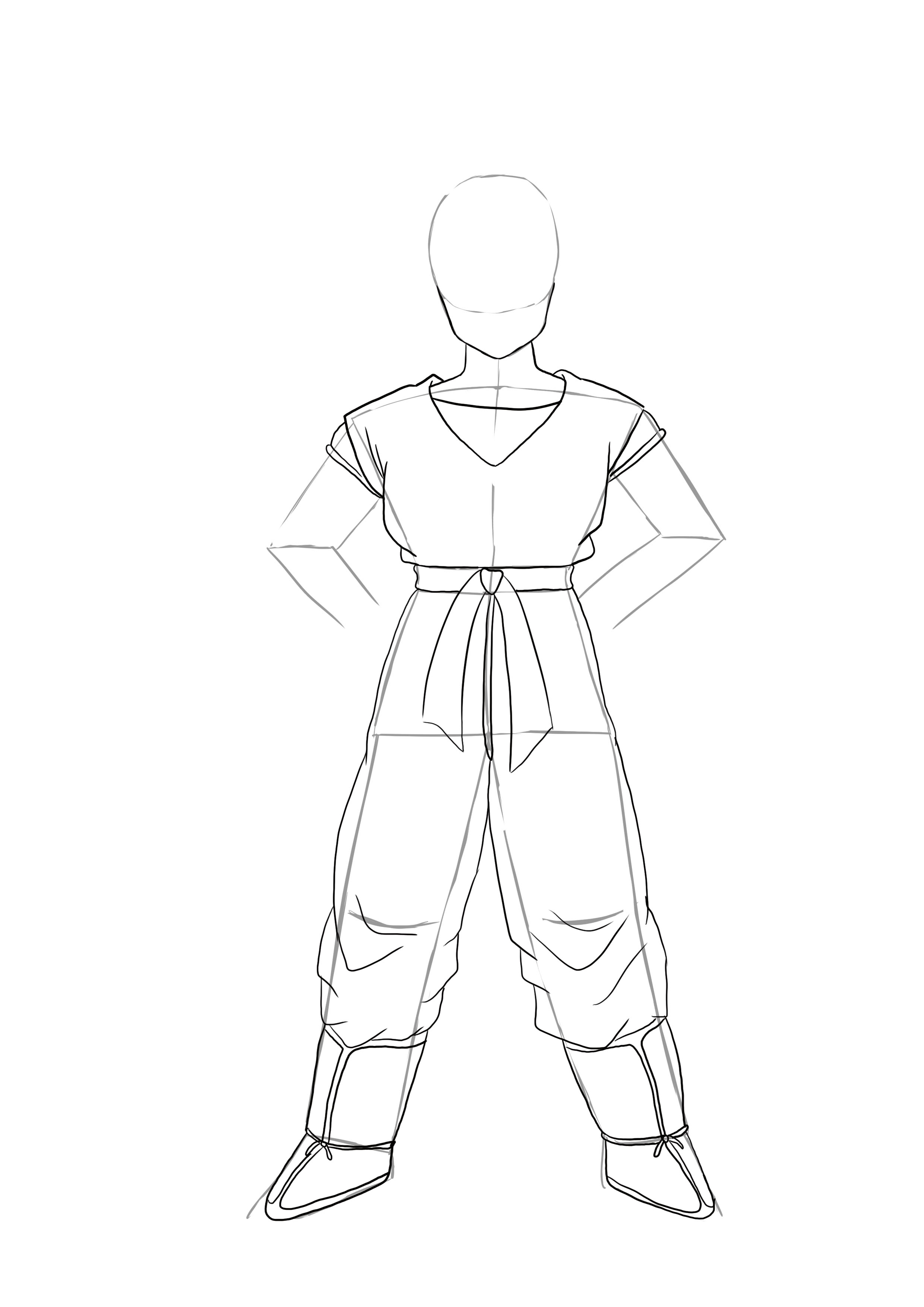 dessiner des bottes de Sangoku