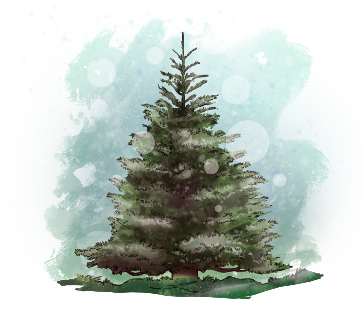 comment réaliser un dessin de sapin