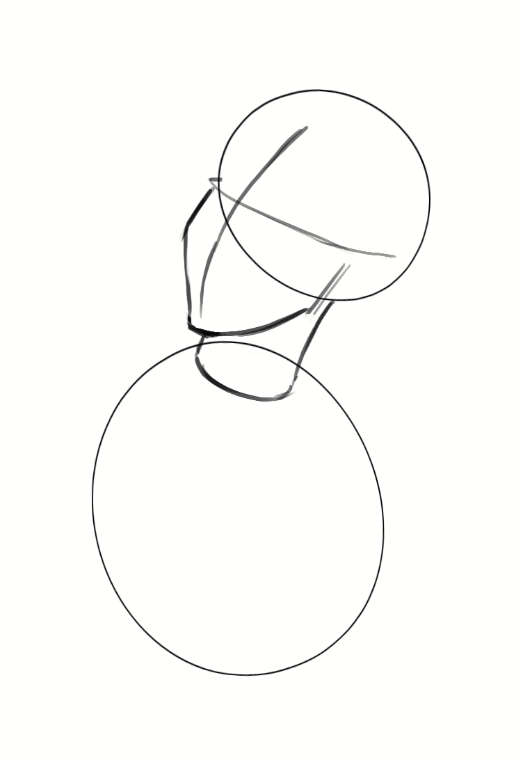 Dessiner le croquis du corps de la sirène 1