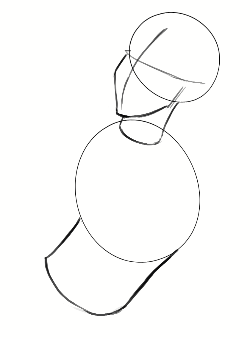 Dessiner le croquis du corps de la sirène 2