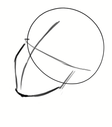 Dessiner le croquis de la tête de la sirène 3