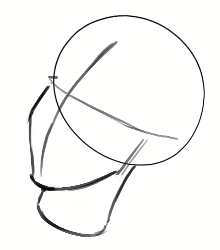 Dessiner le croquis de la tête de la sirène 4