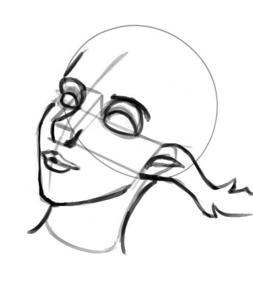 dessiner le détail des oreilles de la sirène