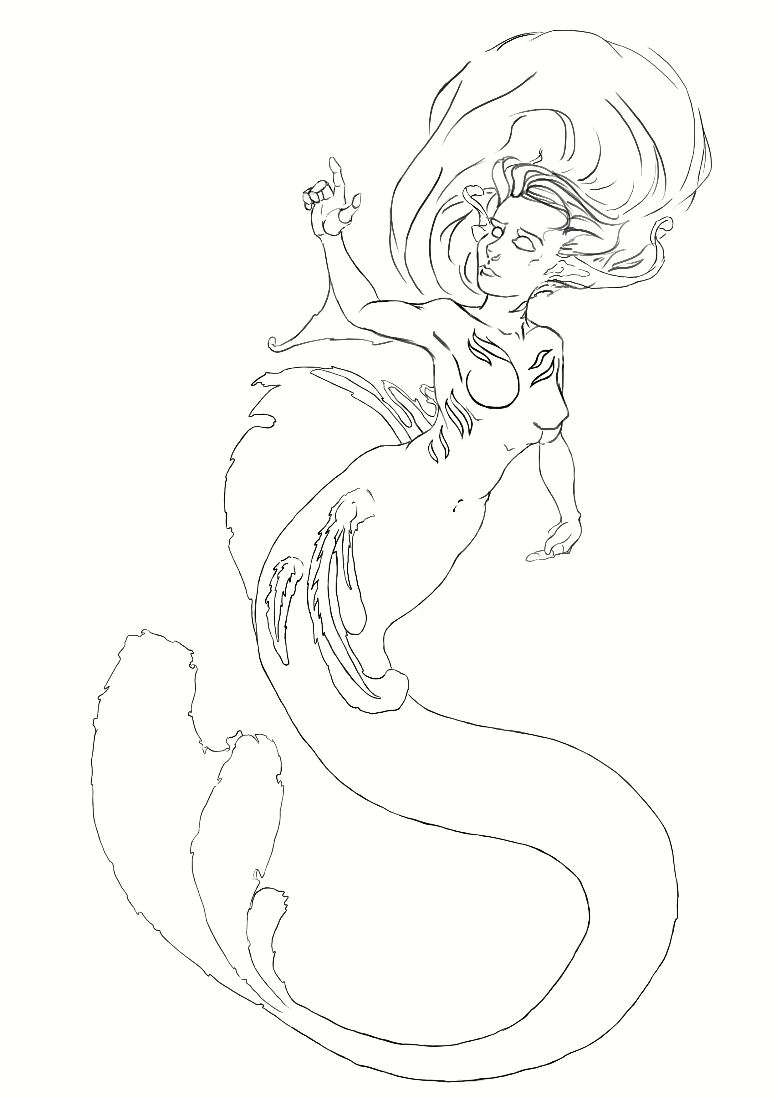 Comment dessiner une sirène