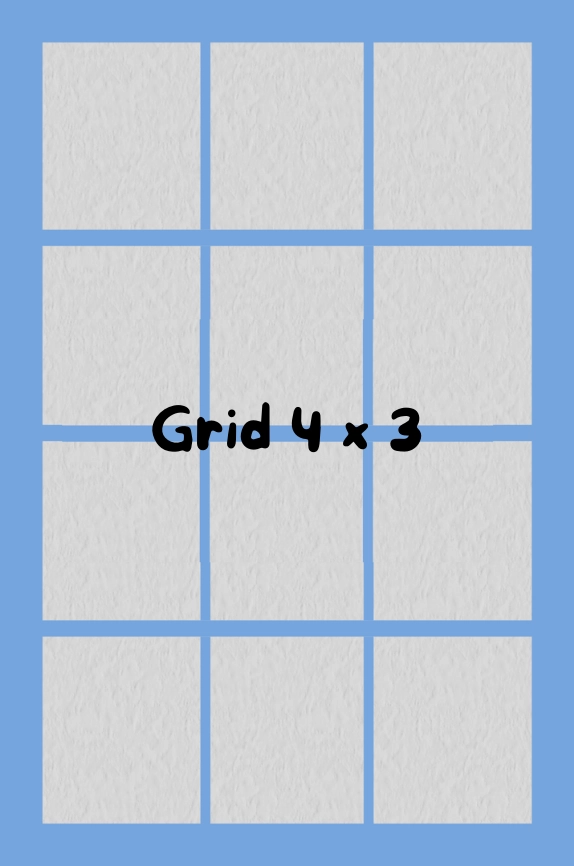 large format of a comic book page