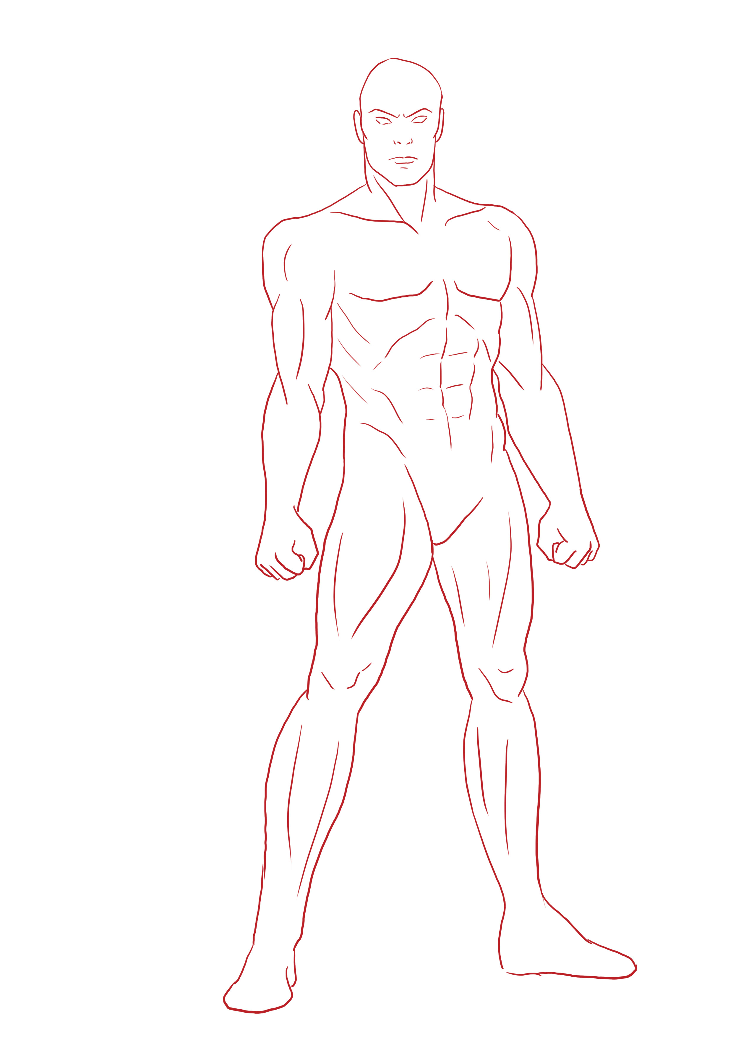 dessin de la base d'un super héros