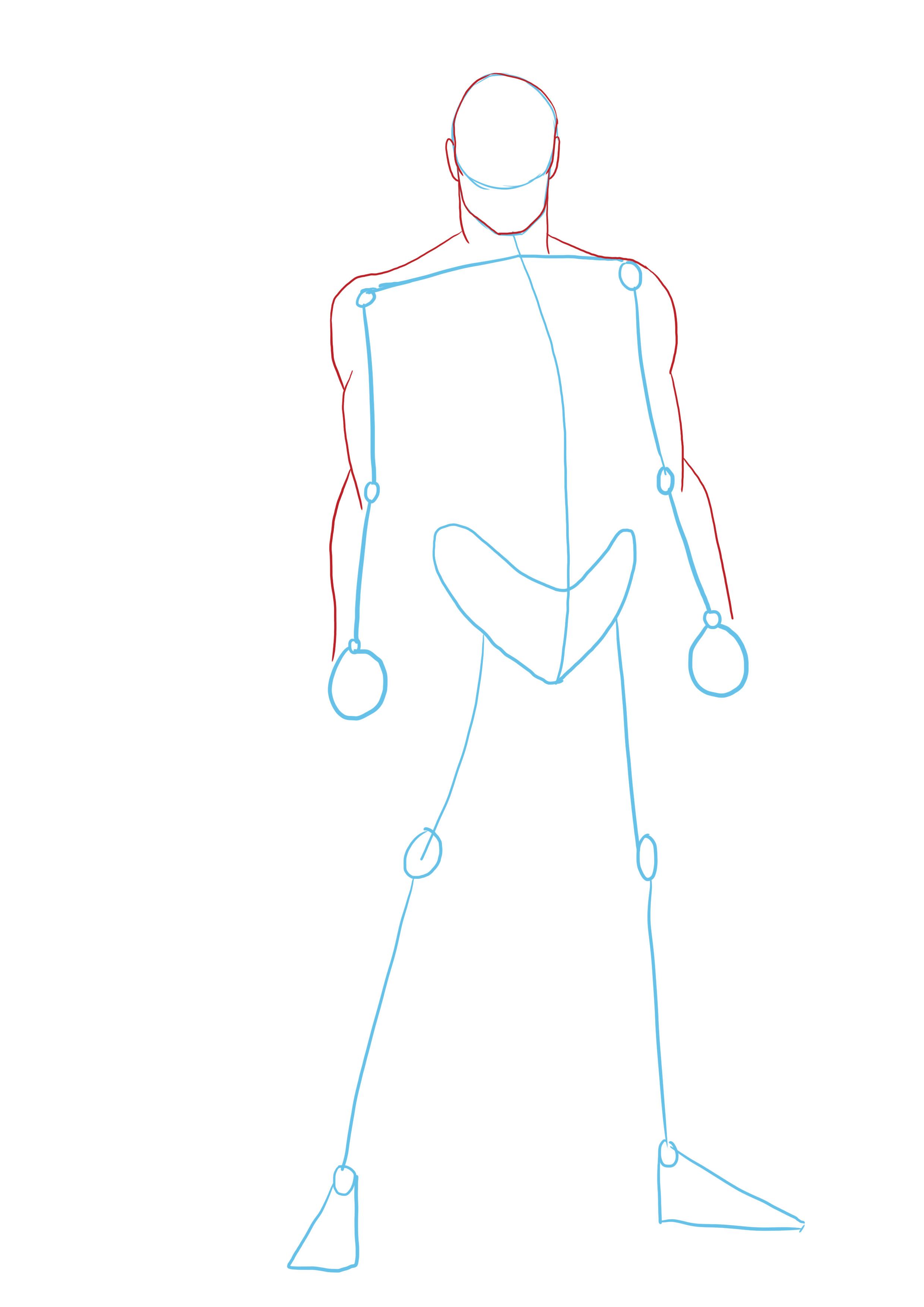 dessiner les bras d'un super héros