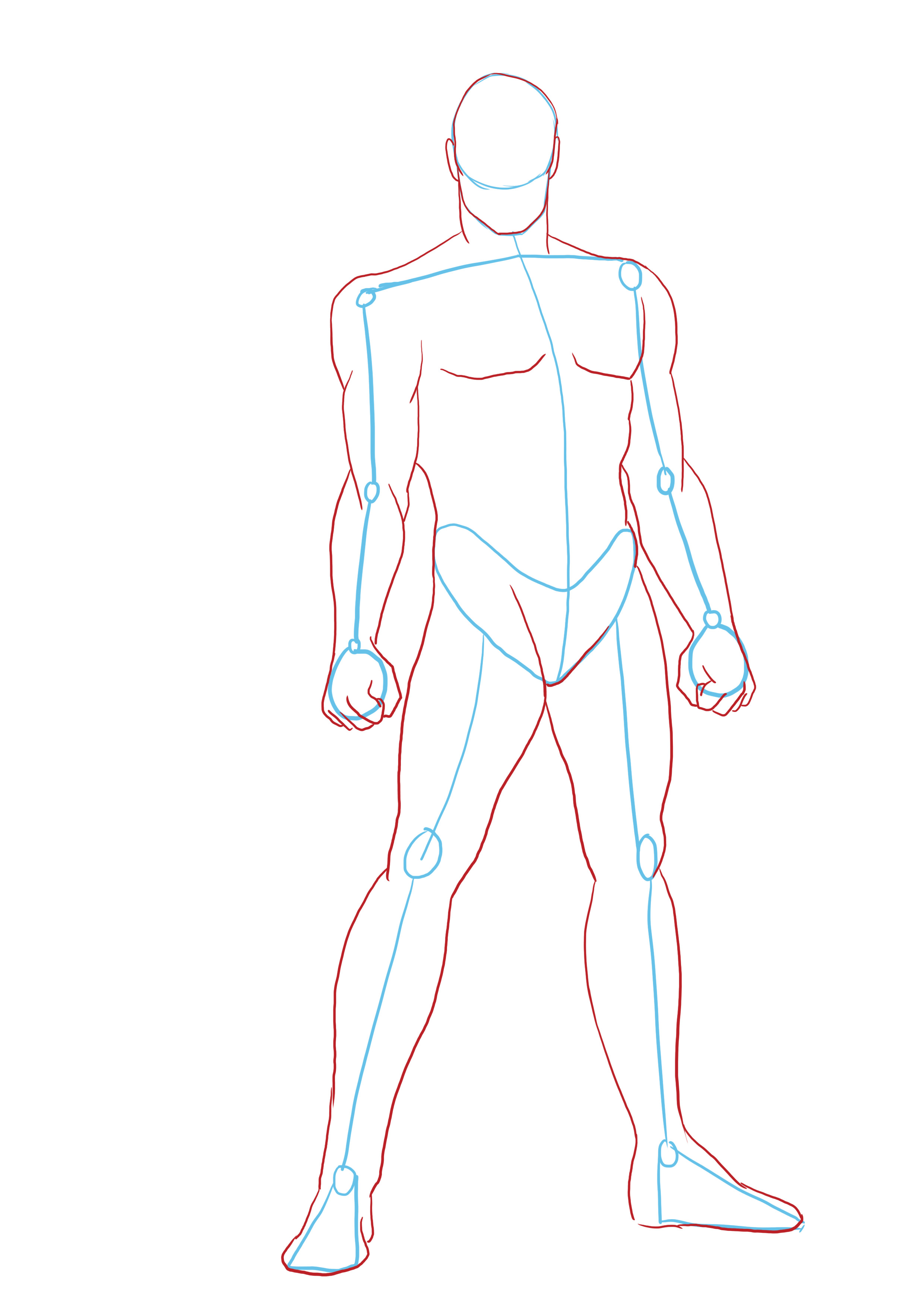 dessiner les pieds d'un super héros